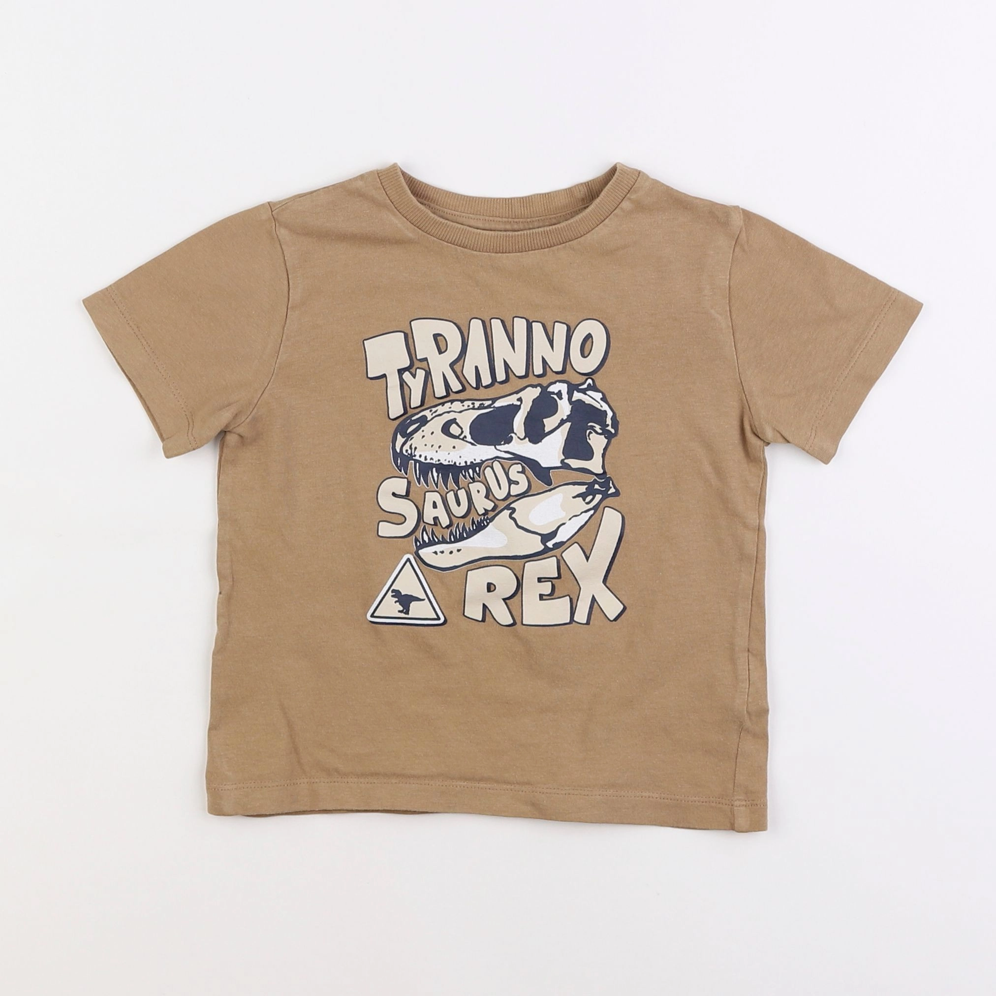 Vertbaudet - tee-shirt marron - 4 ans