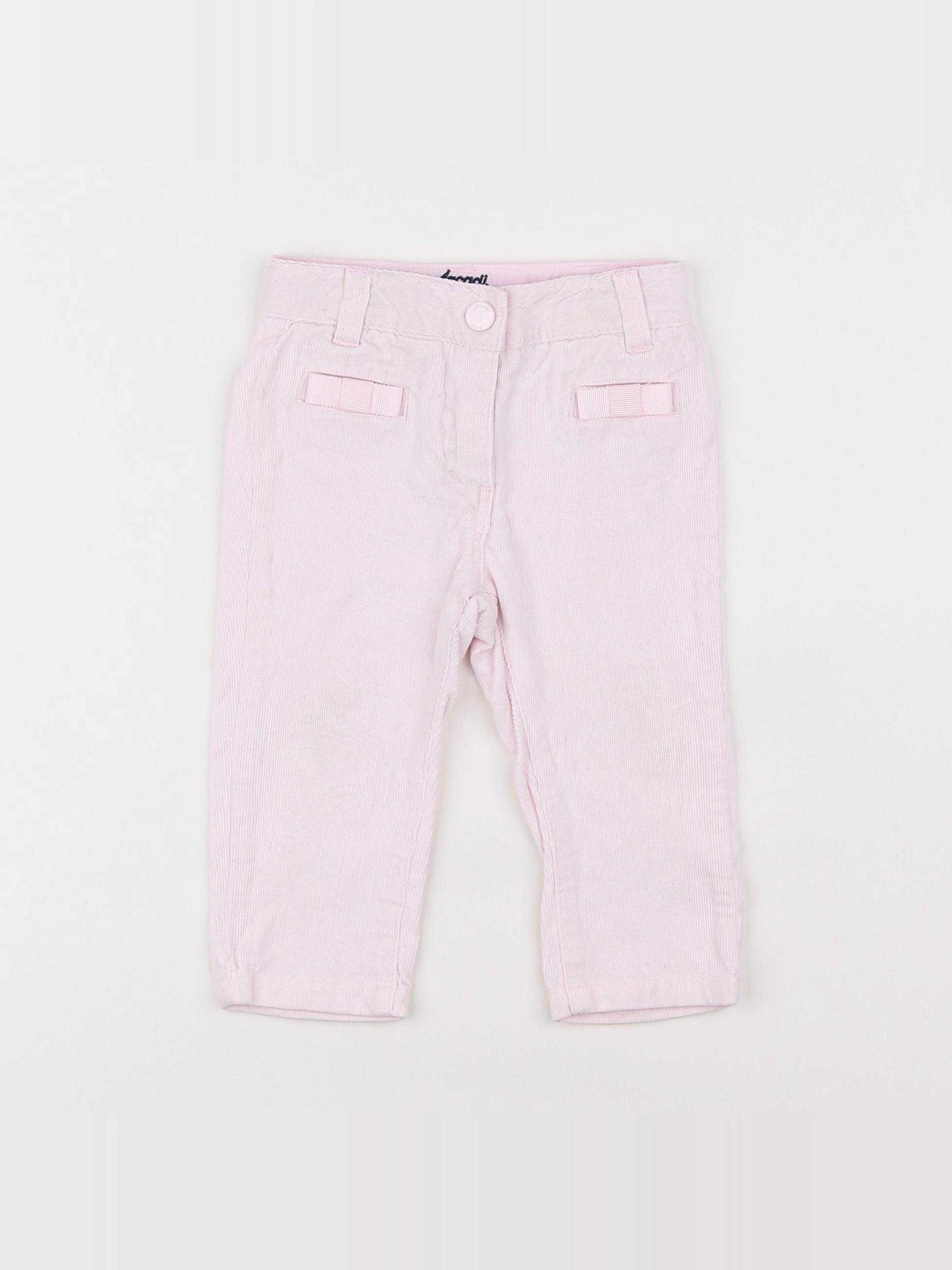 Jacadi - pantalon rose - 12 mois