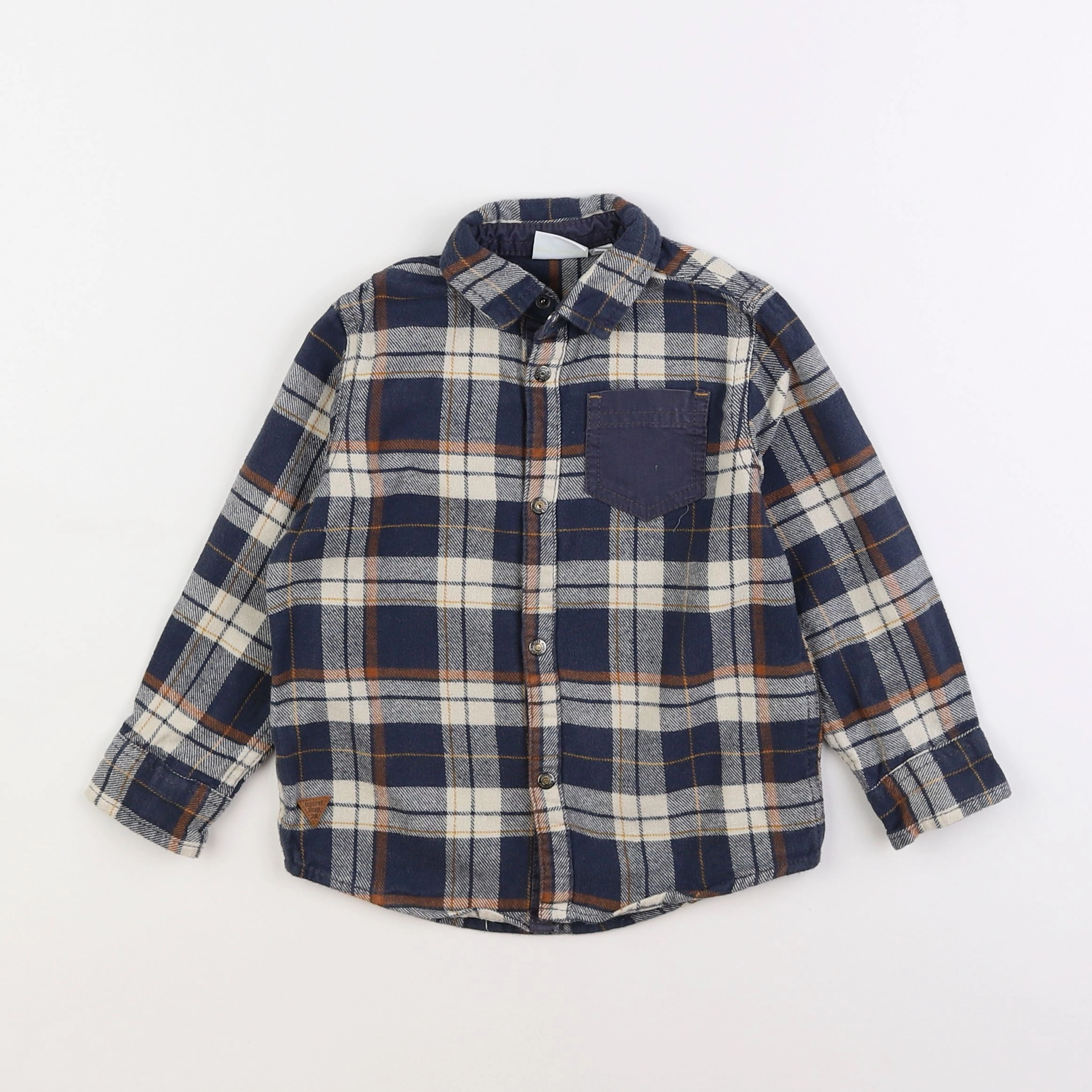 Vertbaudet - chemise gris - 4 ans