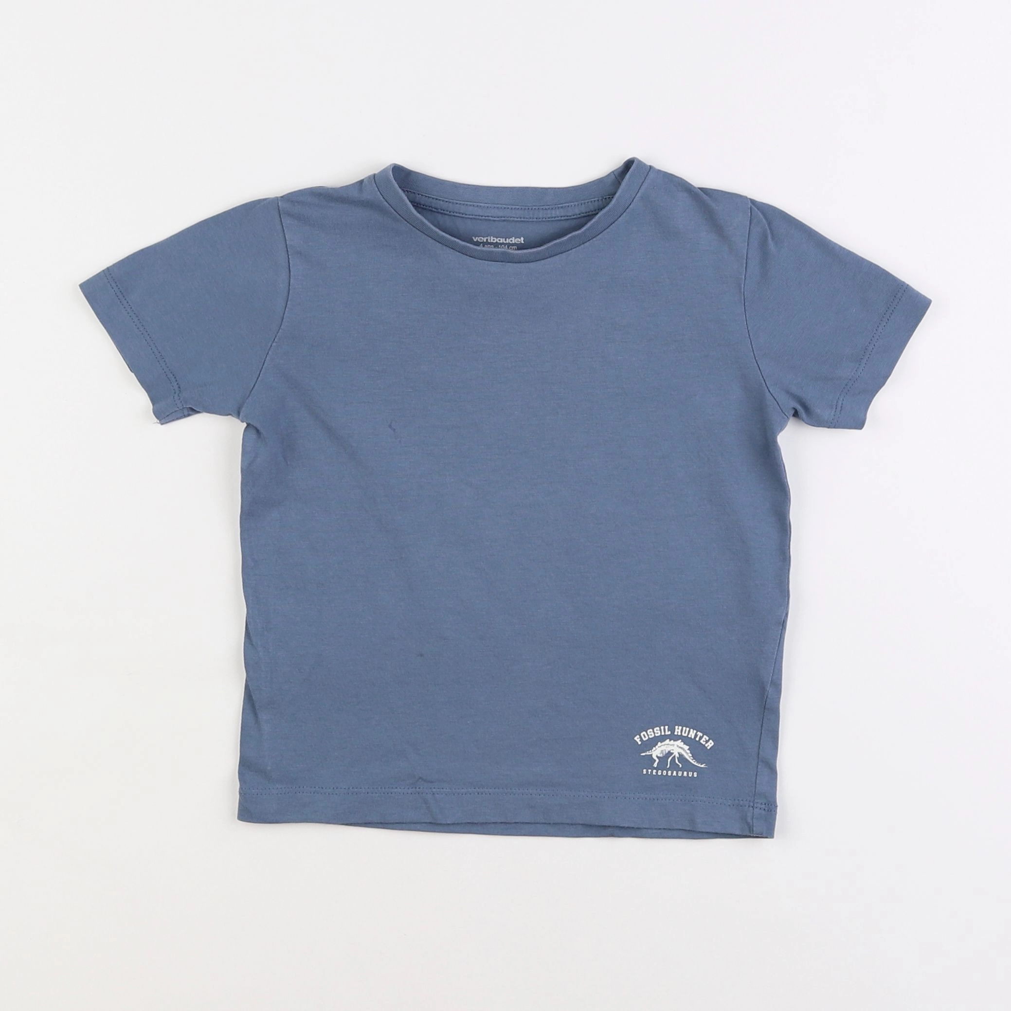 Vertbaudet - tee-shirt bleu - 4 ans