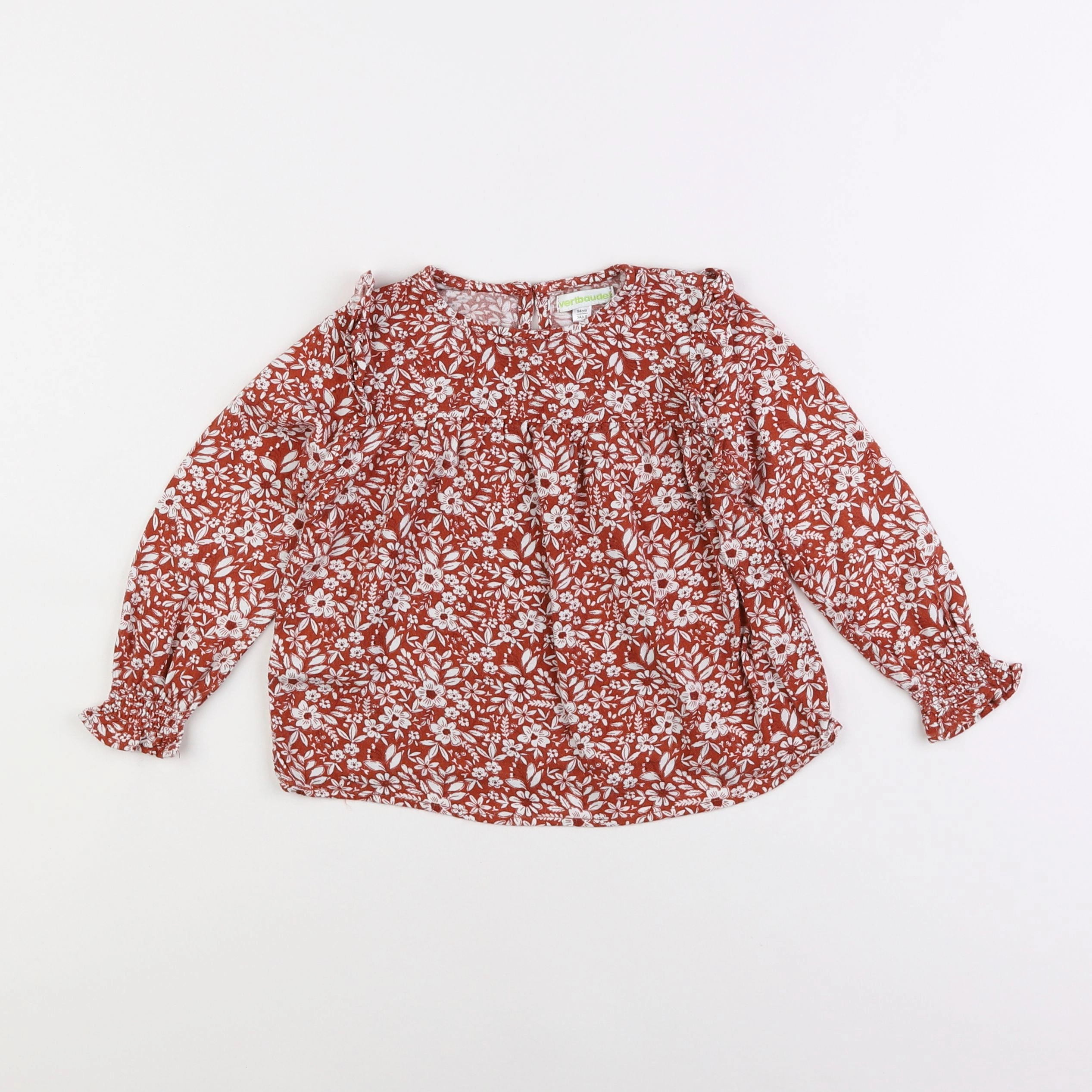 Vertbaudet - blouse marron - 3 ans