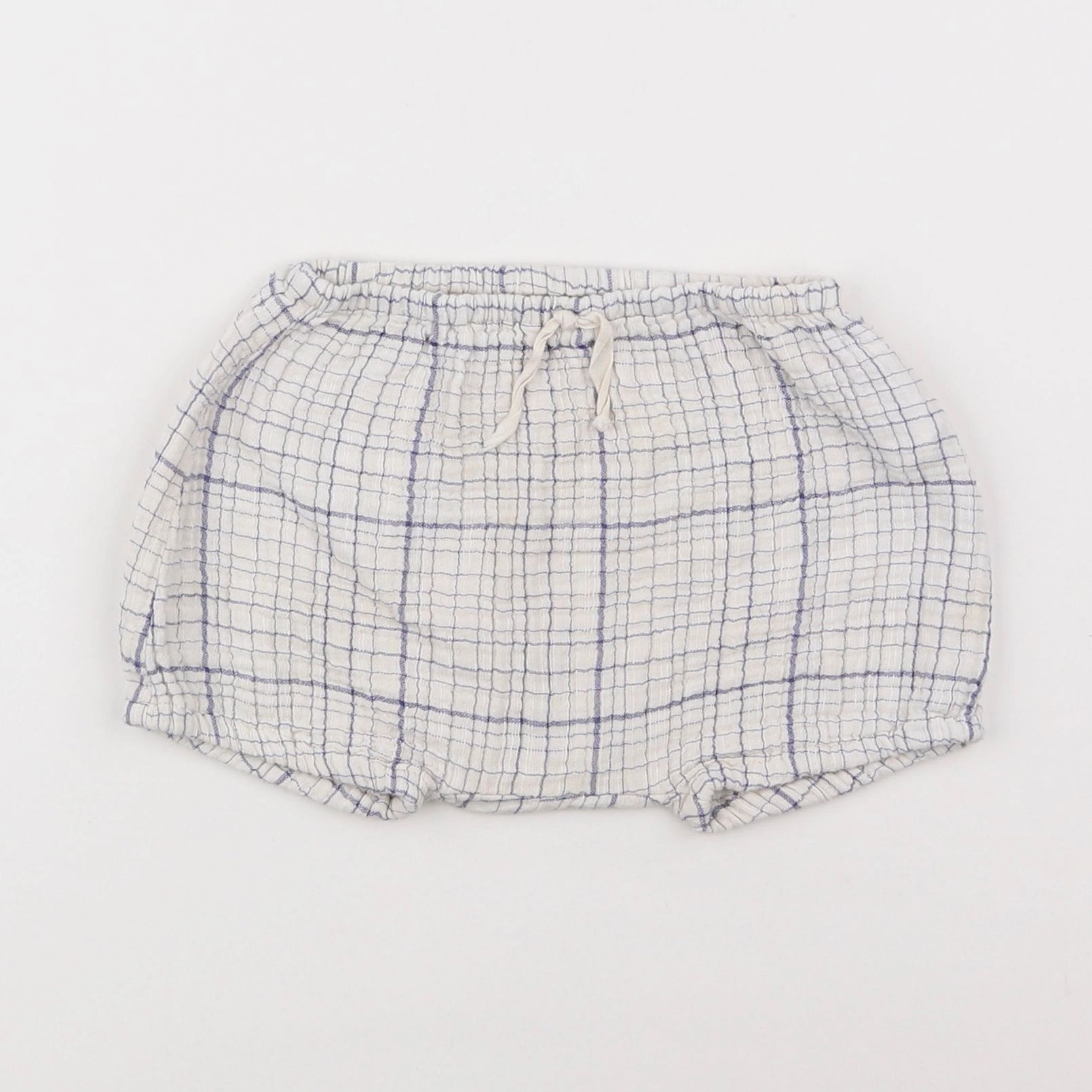 Zara - bloomer blanc, bleu - 9/12 mois