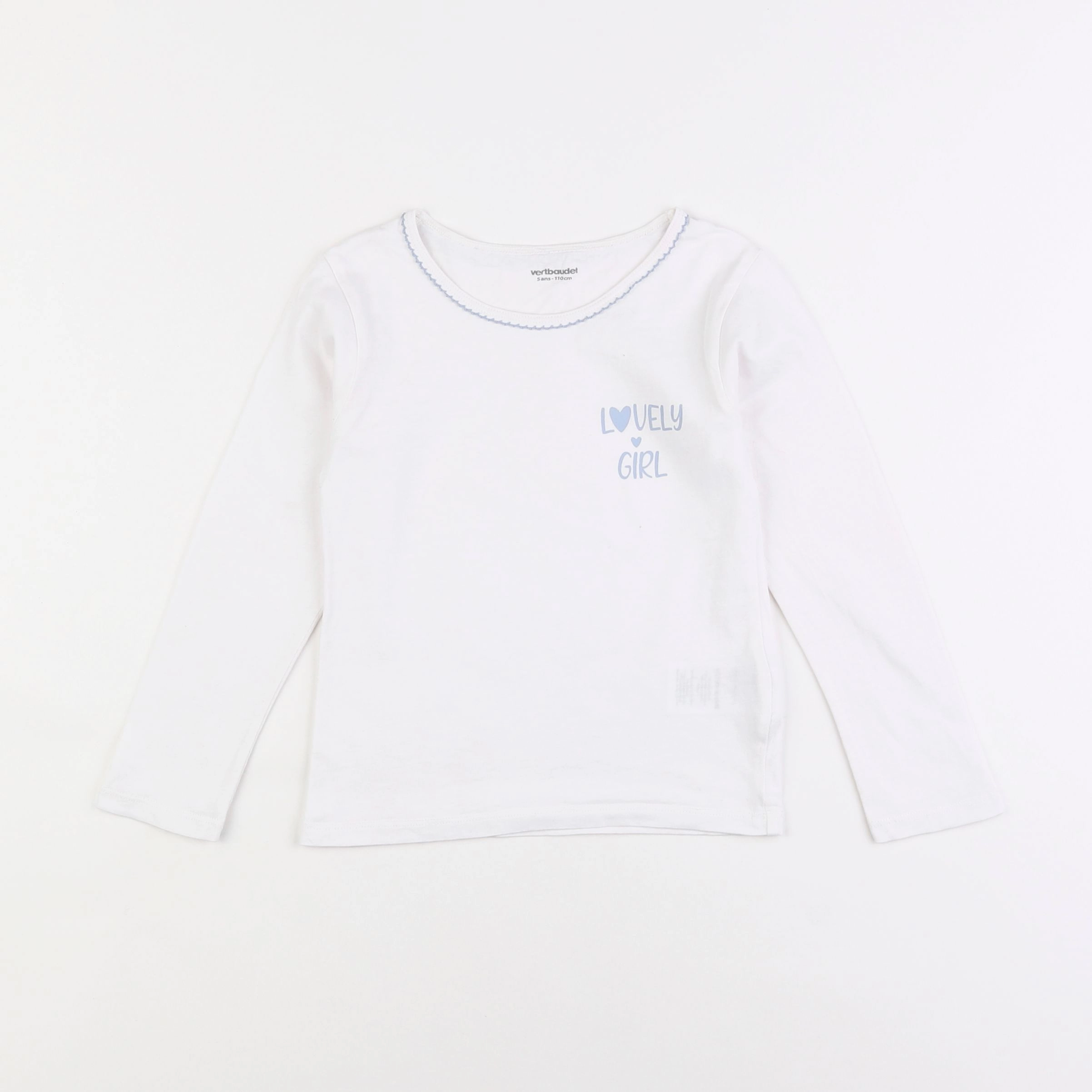 Vertbaudet - maillot de corps blanc - 5 ans