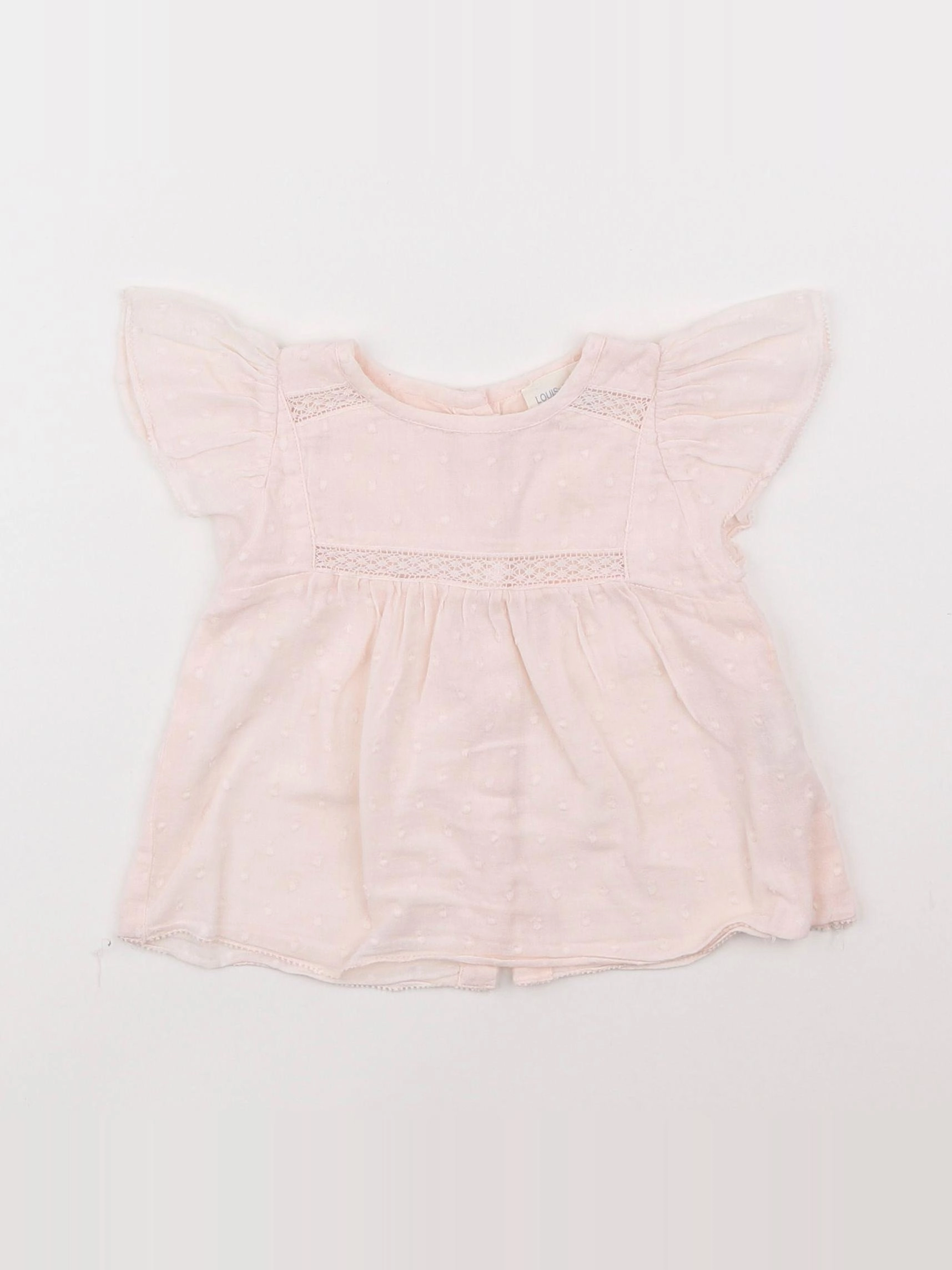 Louis Louise - blouse rose - 6 mois