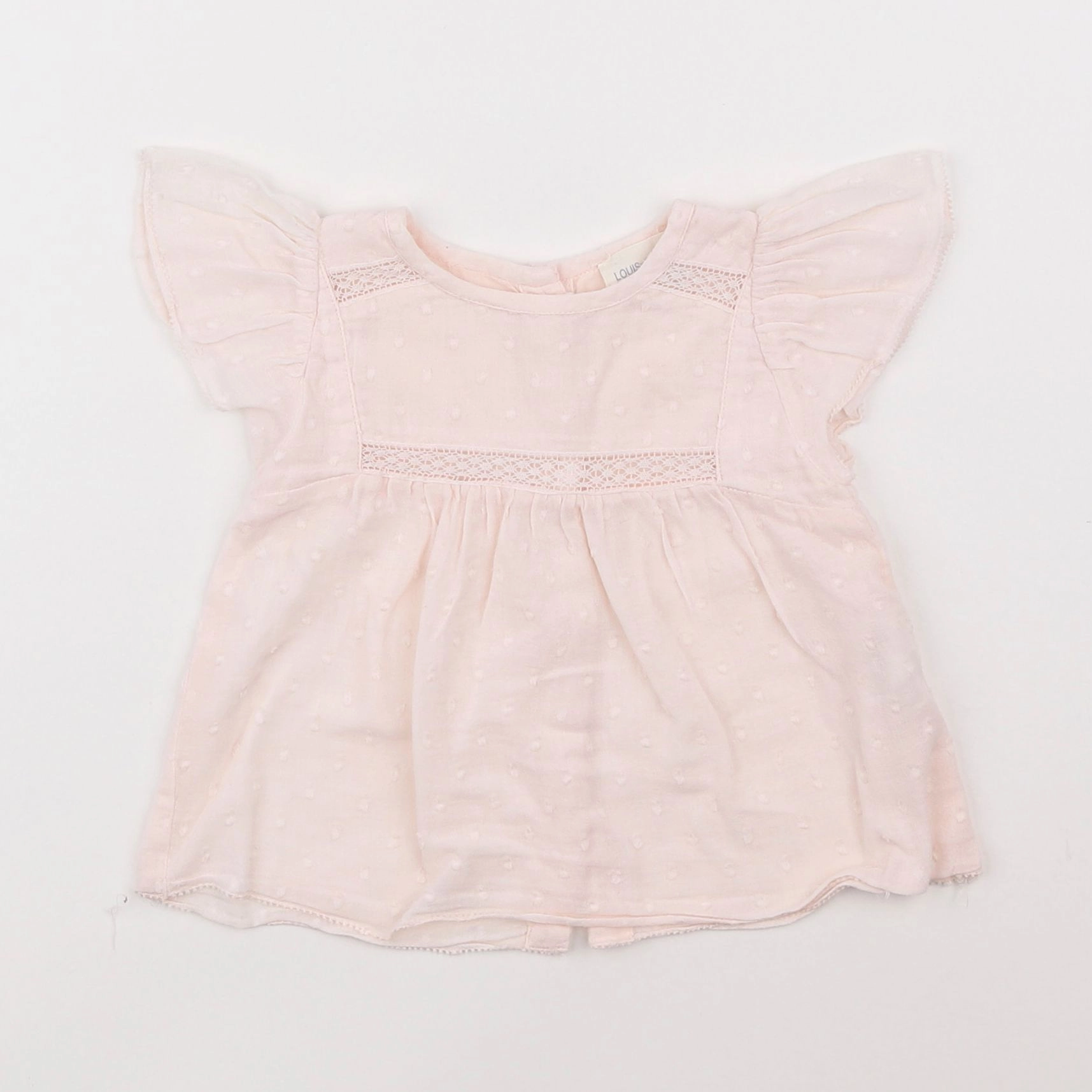 Louis Louise - blouse rose - 6 mois