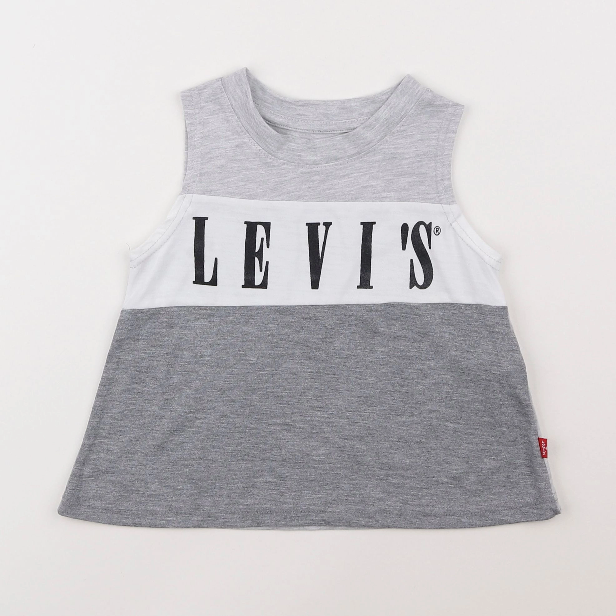 Levi's - tee-shirt blanc, gris - 4 ans