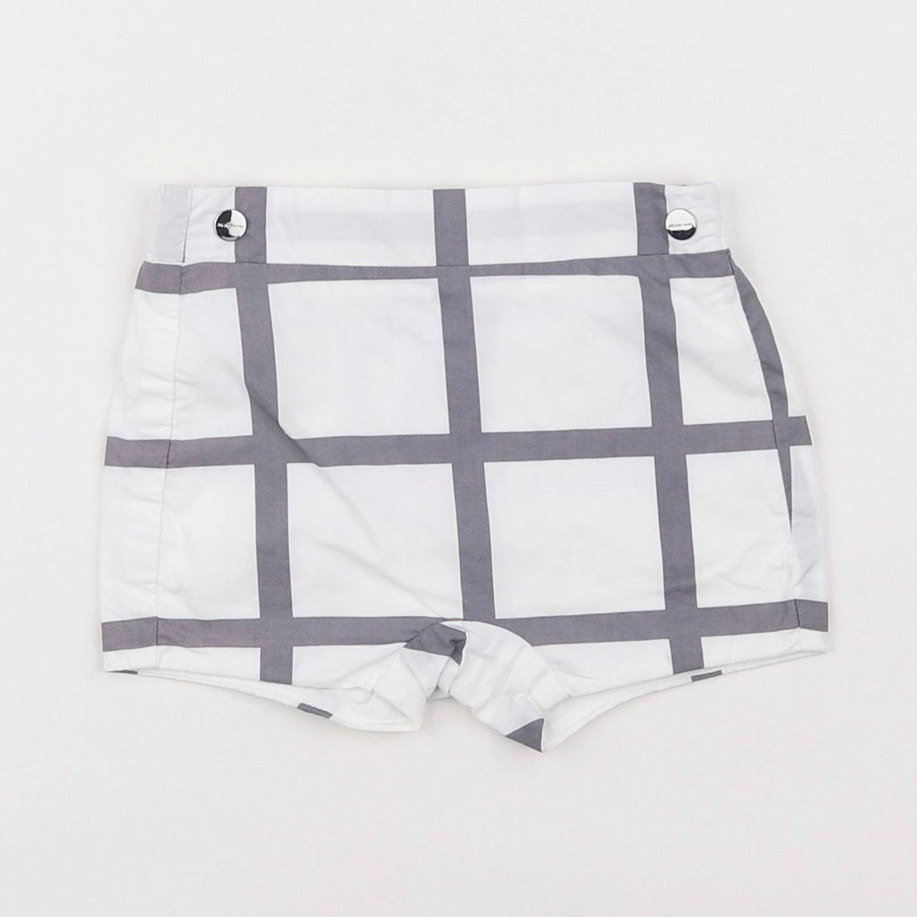 Jacadi - short blanc, gris - 3 mois