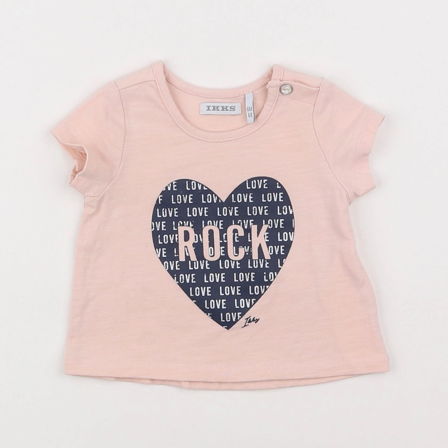 IKKS - tee-shirt rose - 6 mois