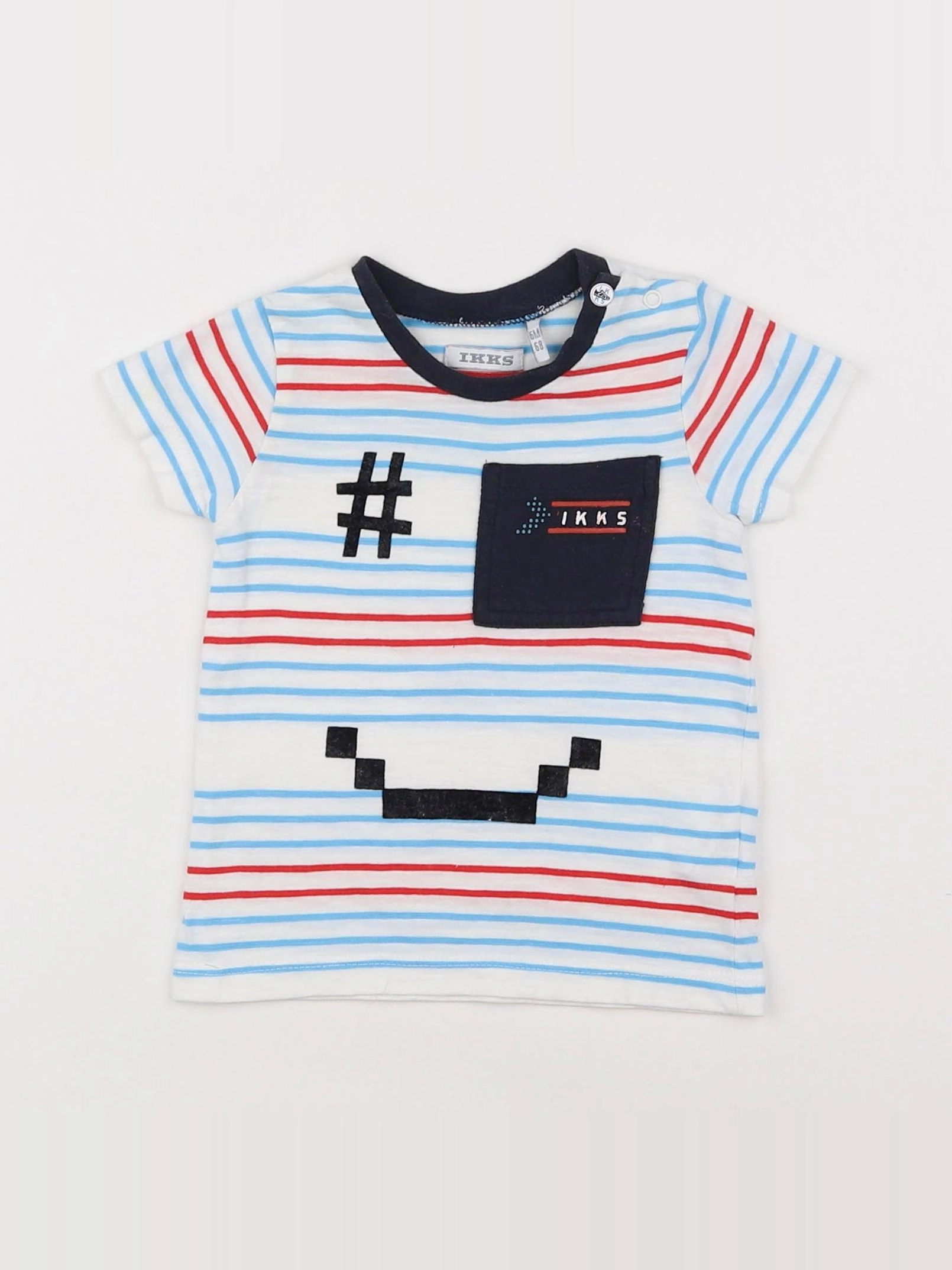 IKKS - tee-shirt multicolore - 6 mois