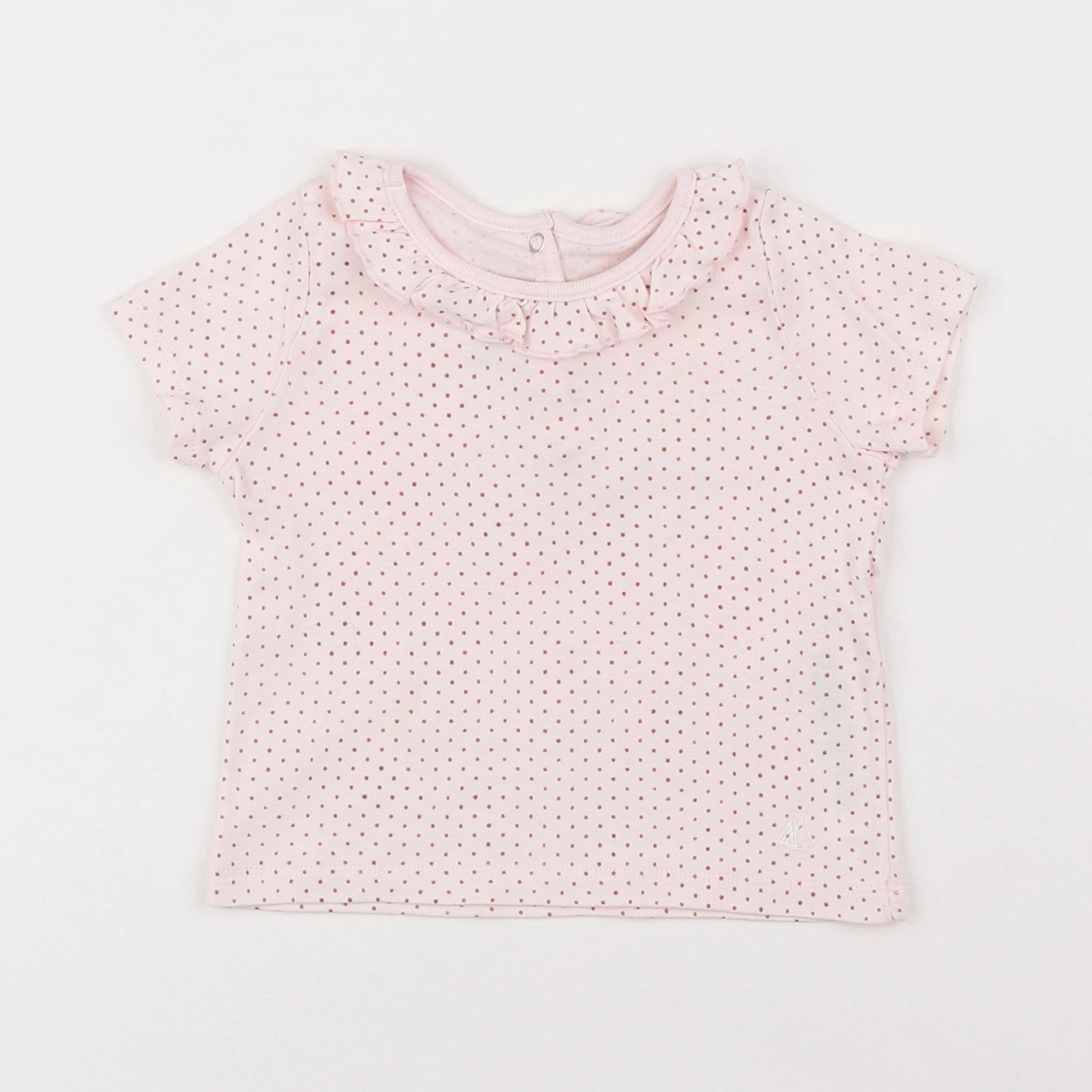 Petit Bateau - tee-shirt rose - 12 mois