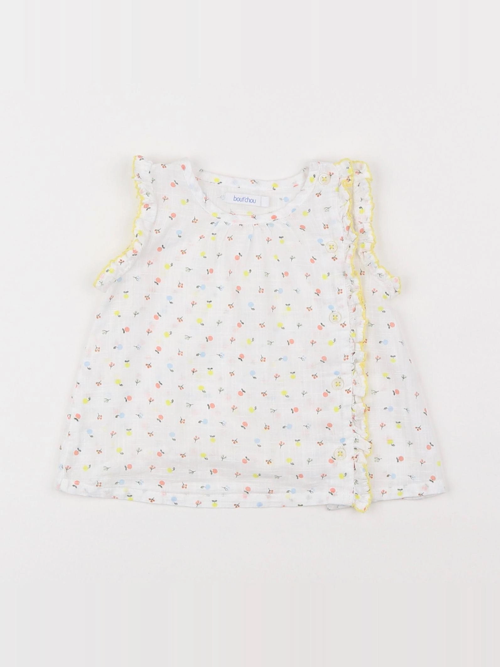 Boutchou - blouse blanc - 3 mois
