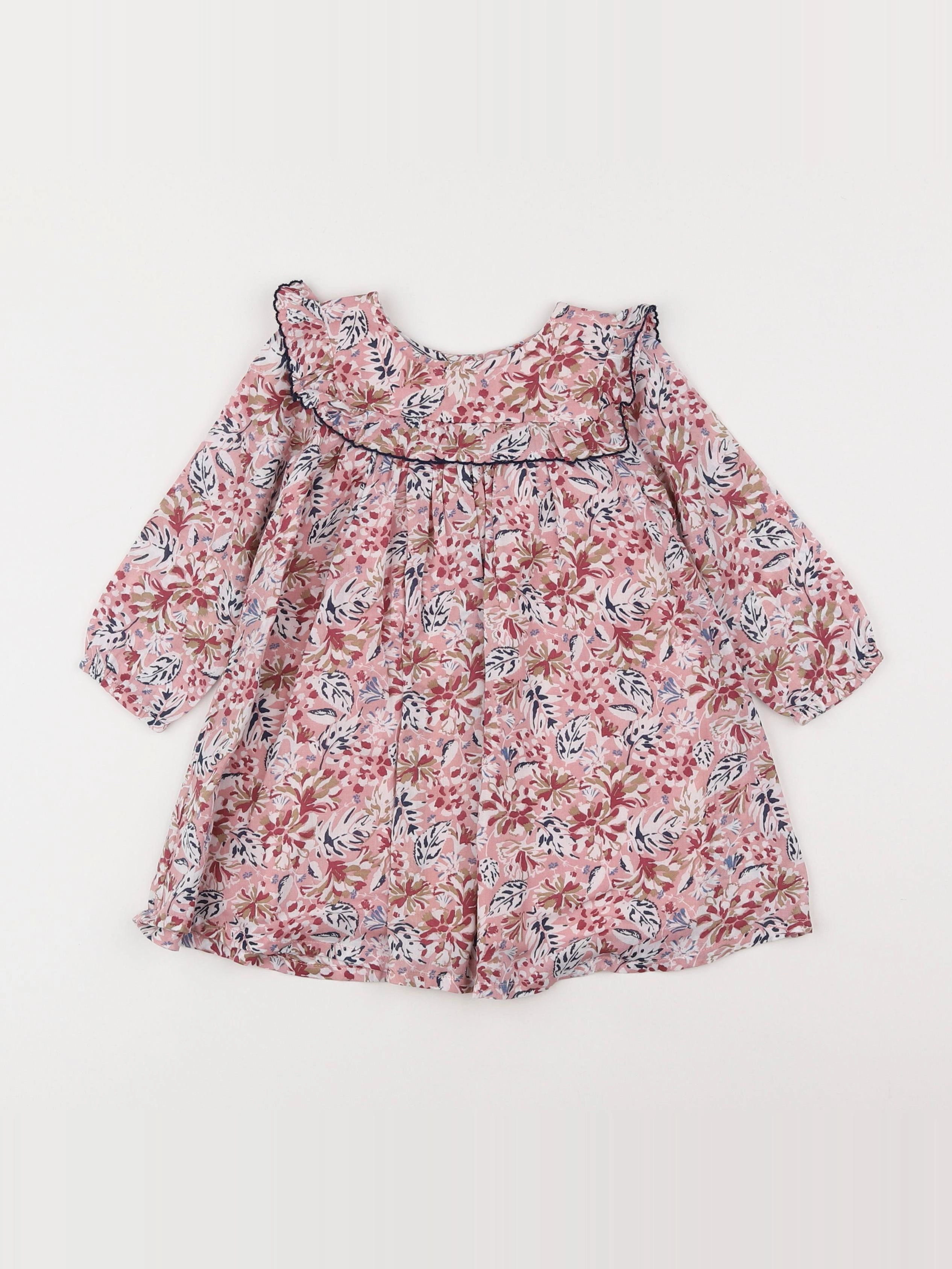 Boutchou - robe multicolore - 12 mois