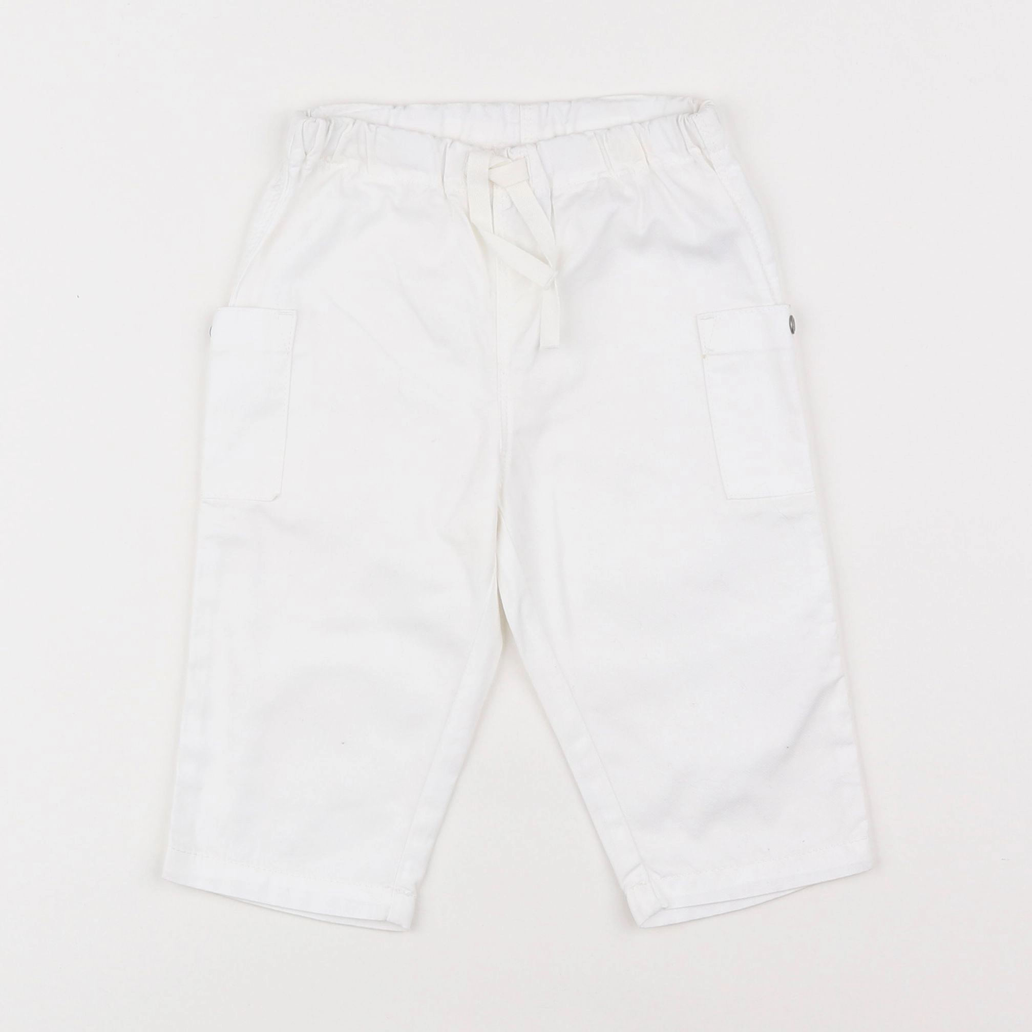 Petit Bateau - pantalon blanc - 12 mois