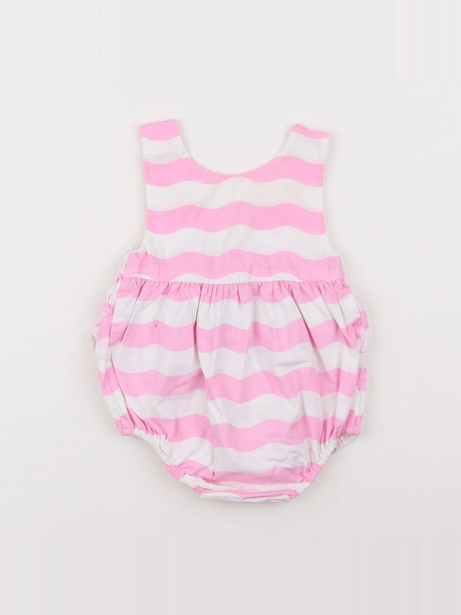 Jacadi - combinaison blanc, rose - 6 mois