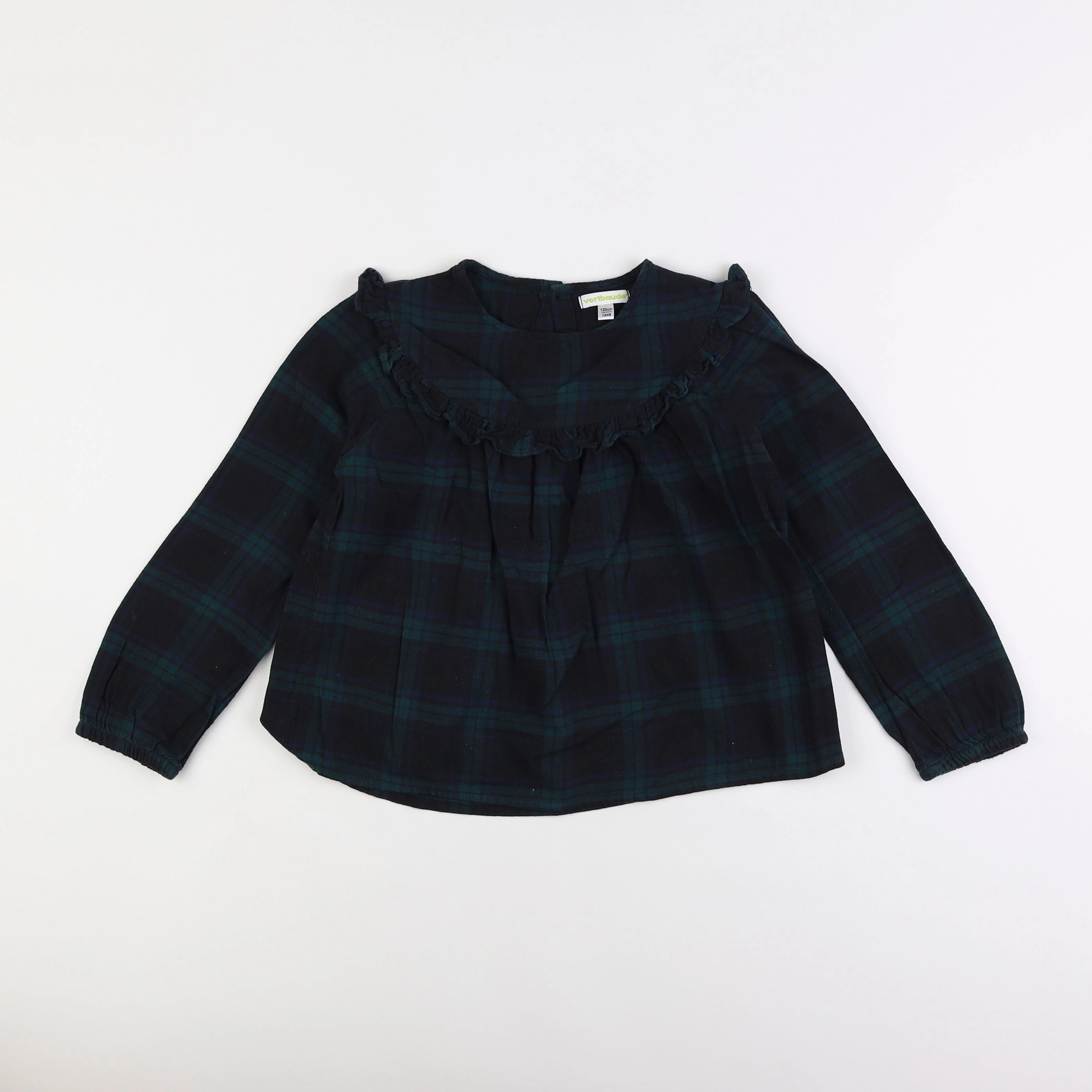 Vertbaudet - blouse vert - 7 ans