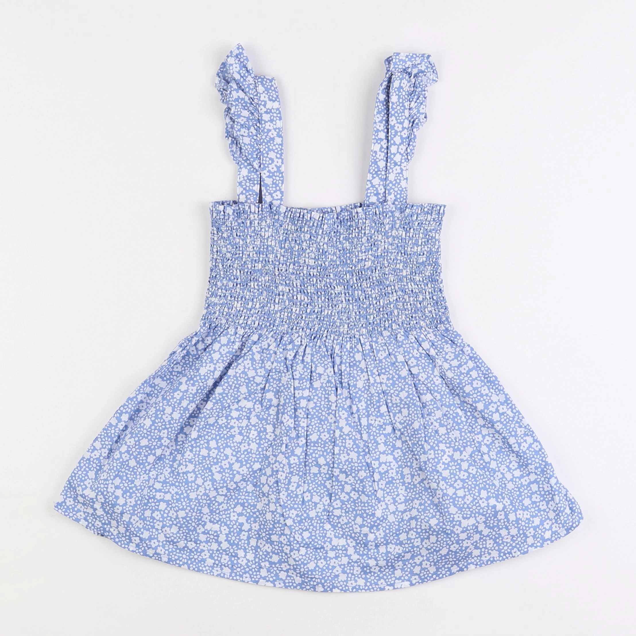 Vertbaudet - blouse blanc, bleu - 9 ans