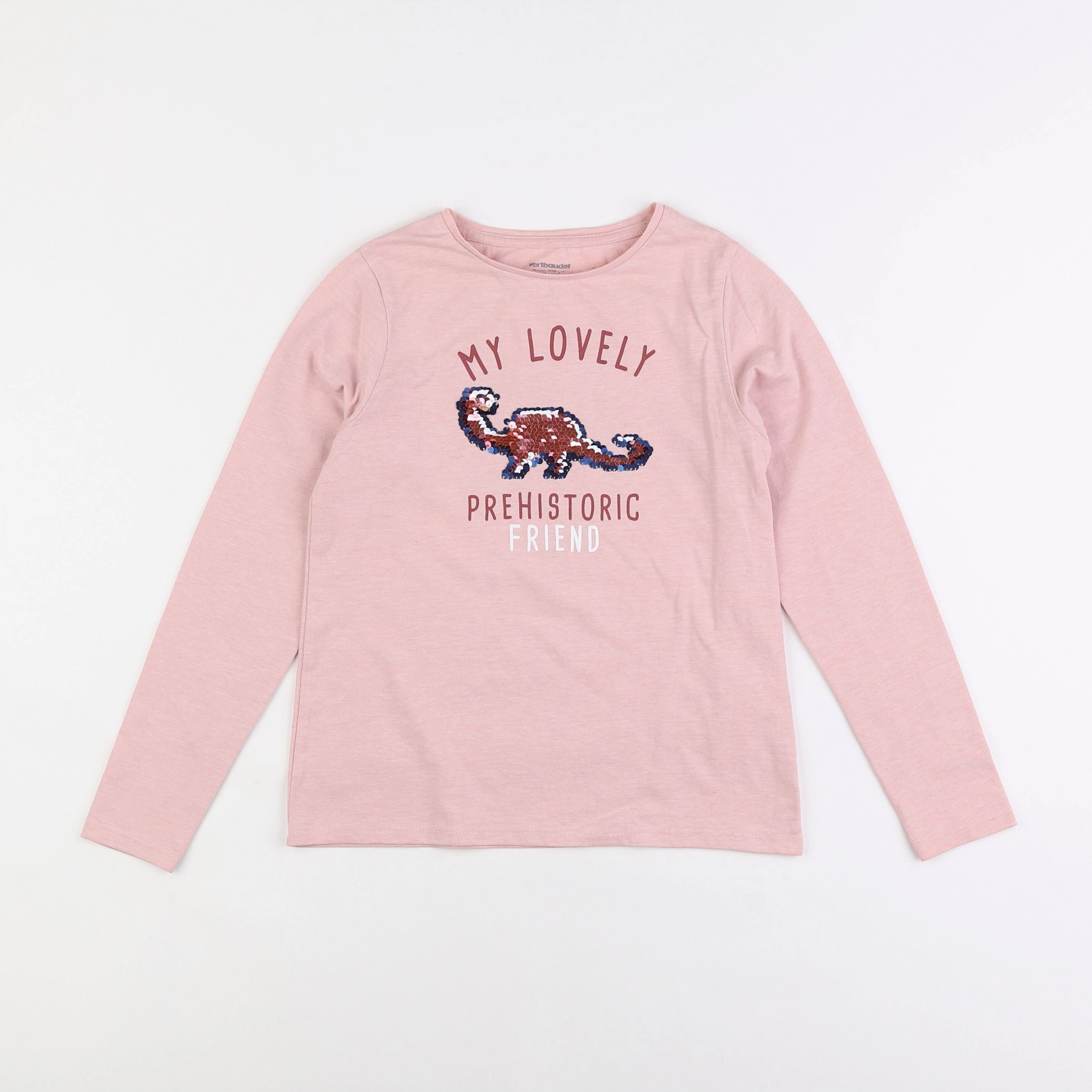 Vertbaudet - tee-shirt rose - 8 ans