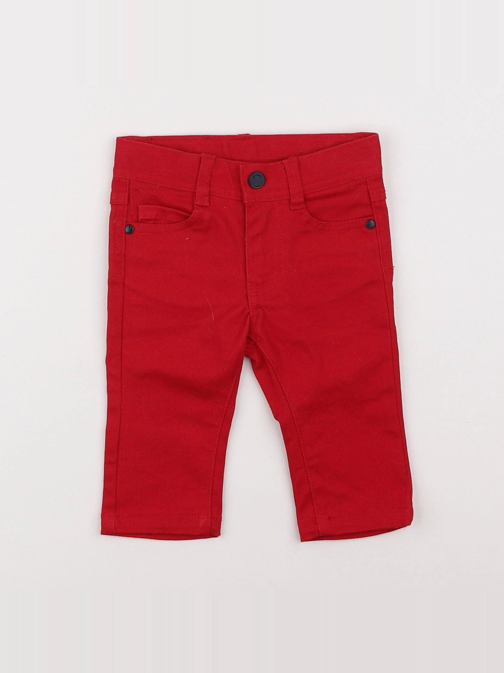 Jacadi - jean rouge - 6 mois