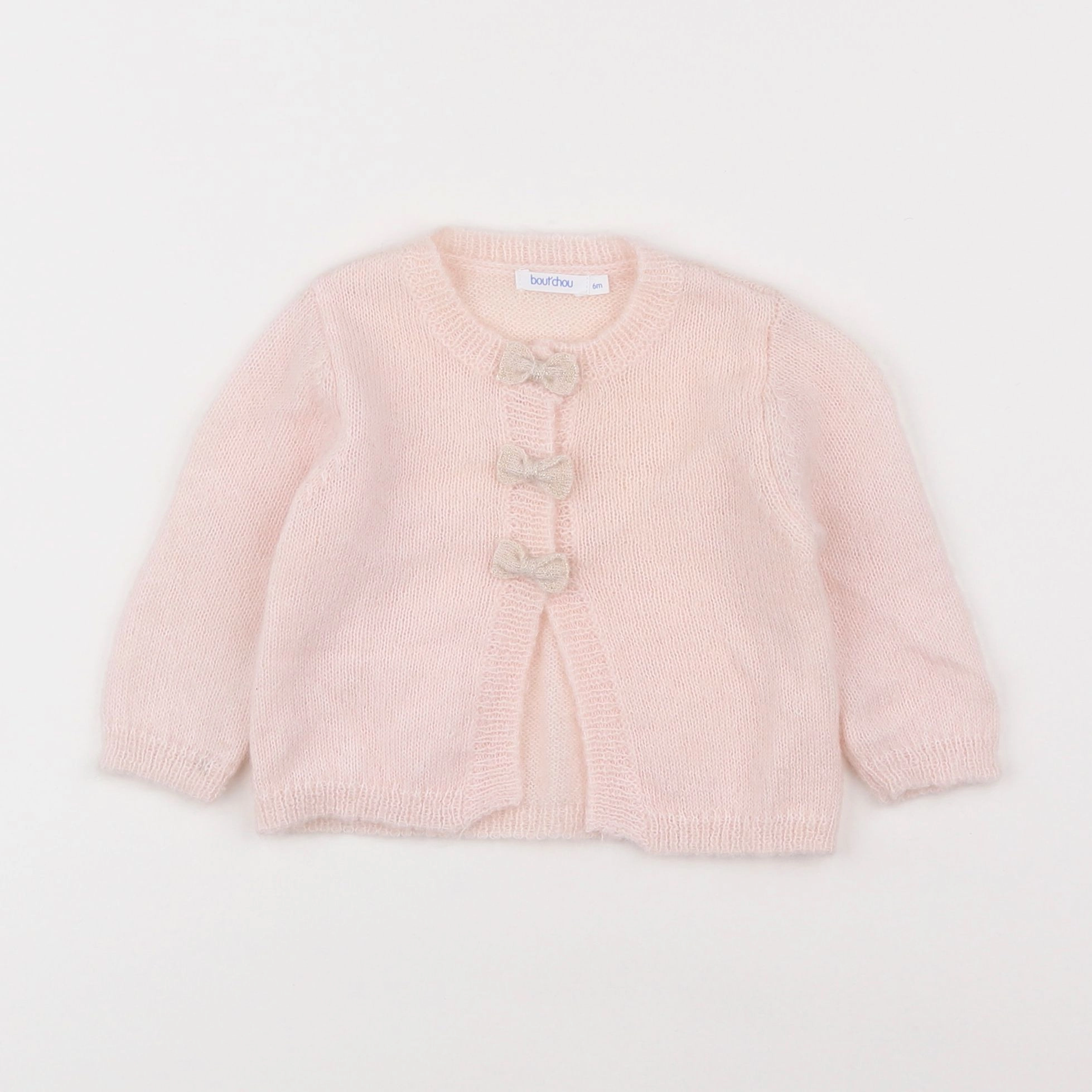 Boutchou - gilet rose - 6 mois