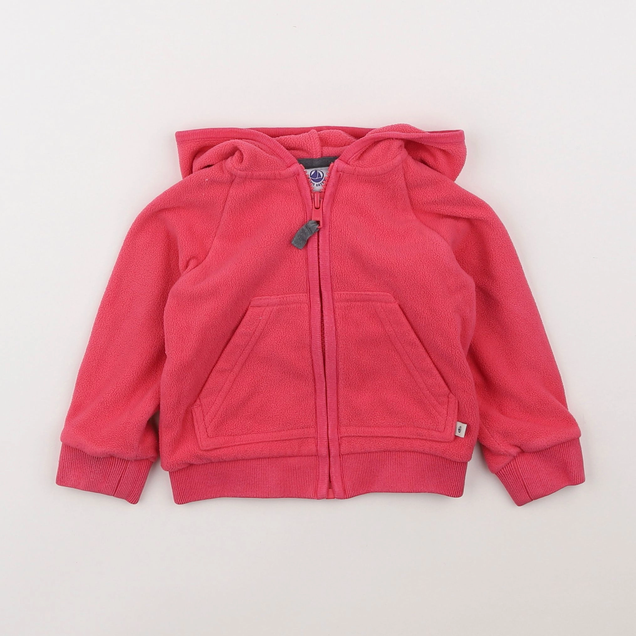 Petit Bateau - polaire rose - 18 mois