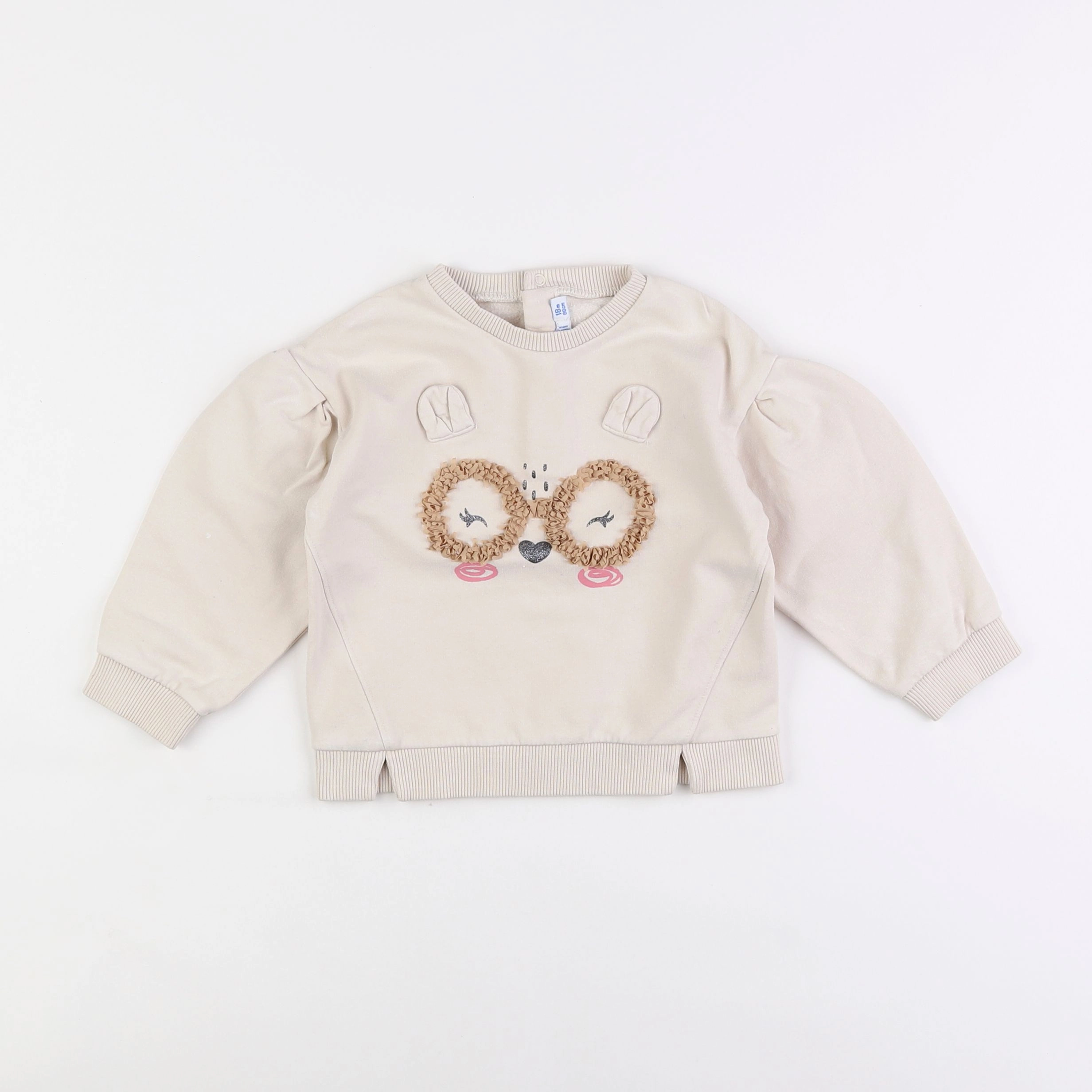 Mayoral - sweat beige - 18 mois