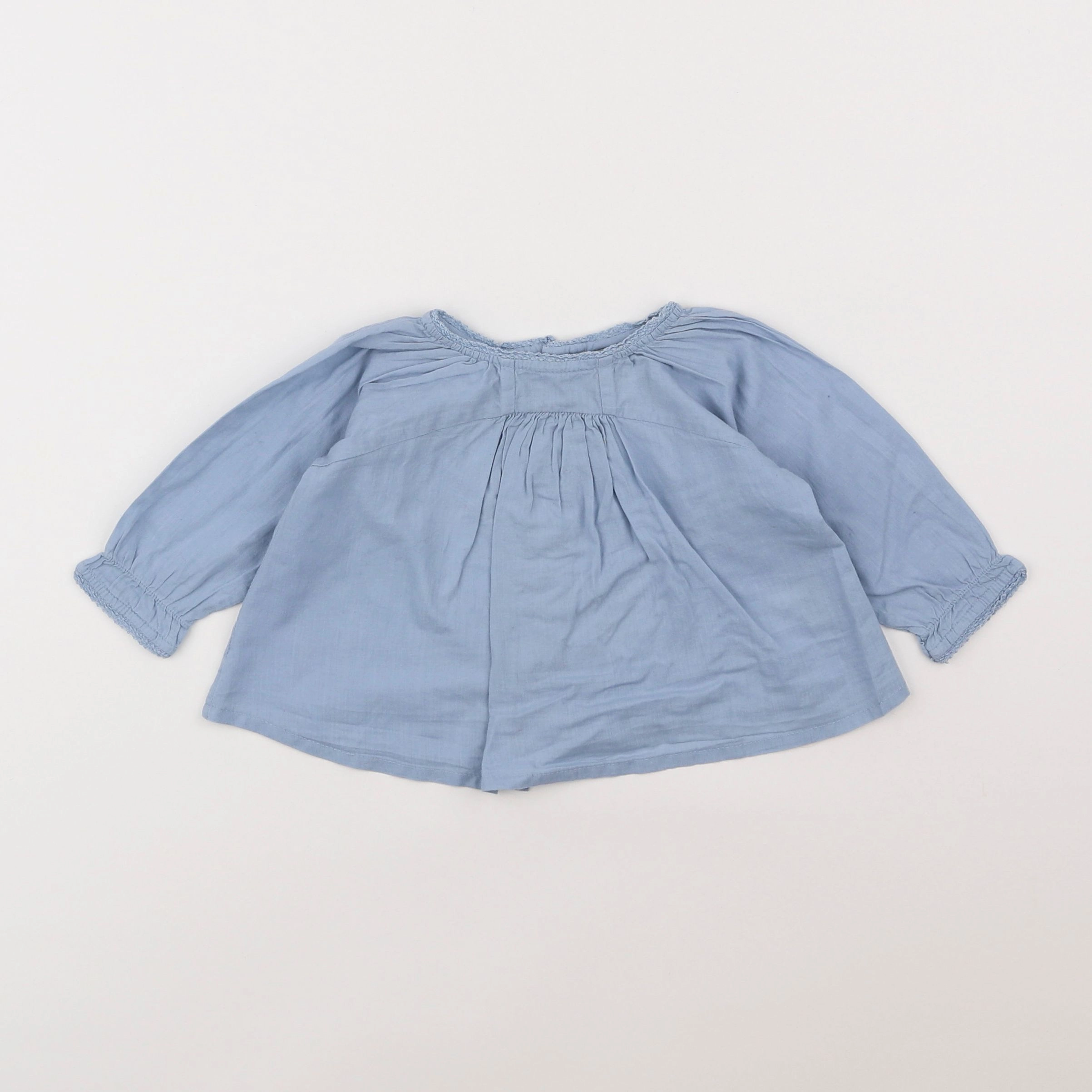 Bonton - blouse bleu - 6 mois