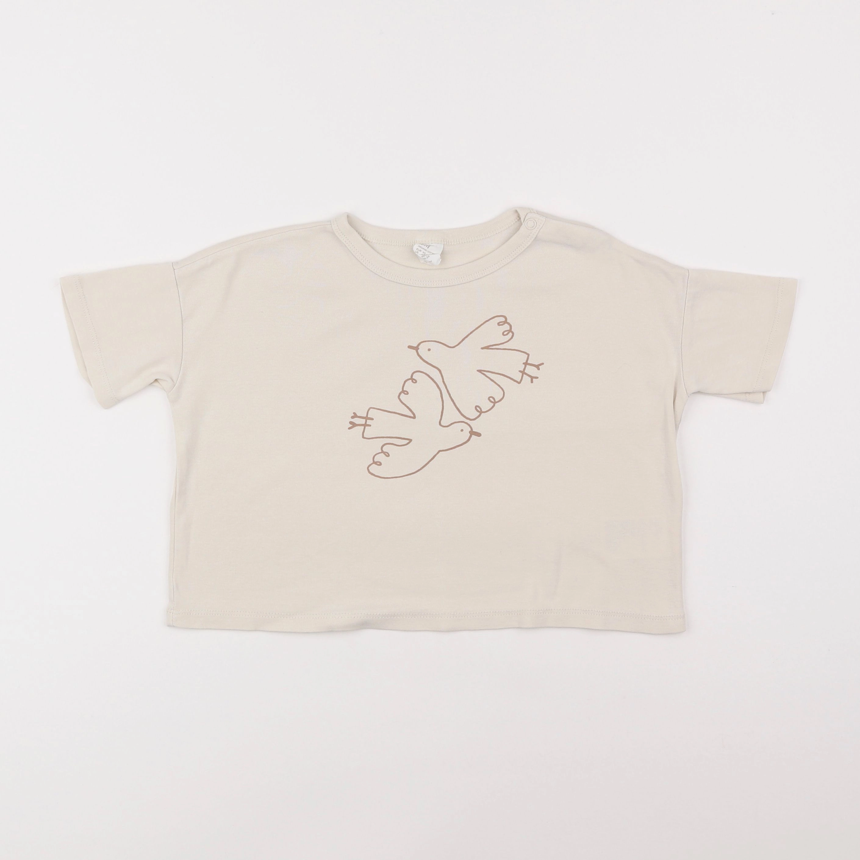 H&M - tee-shirt beige - 18 mois à 2 ans