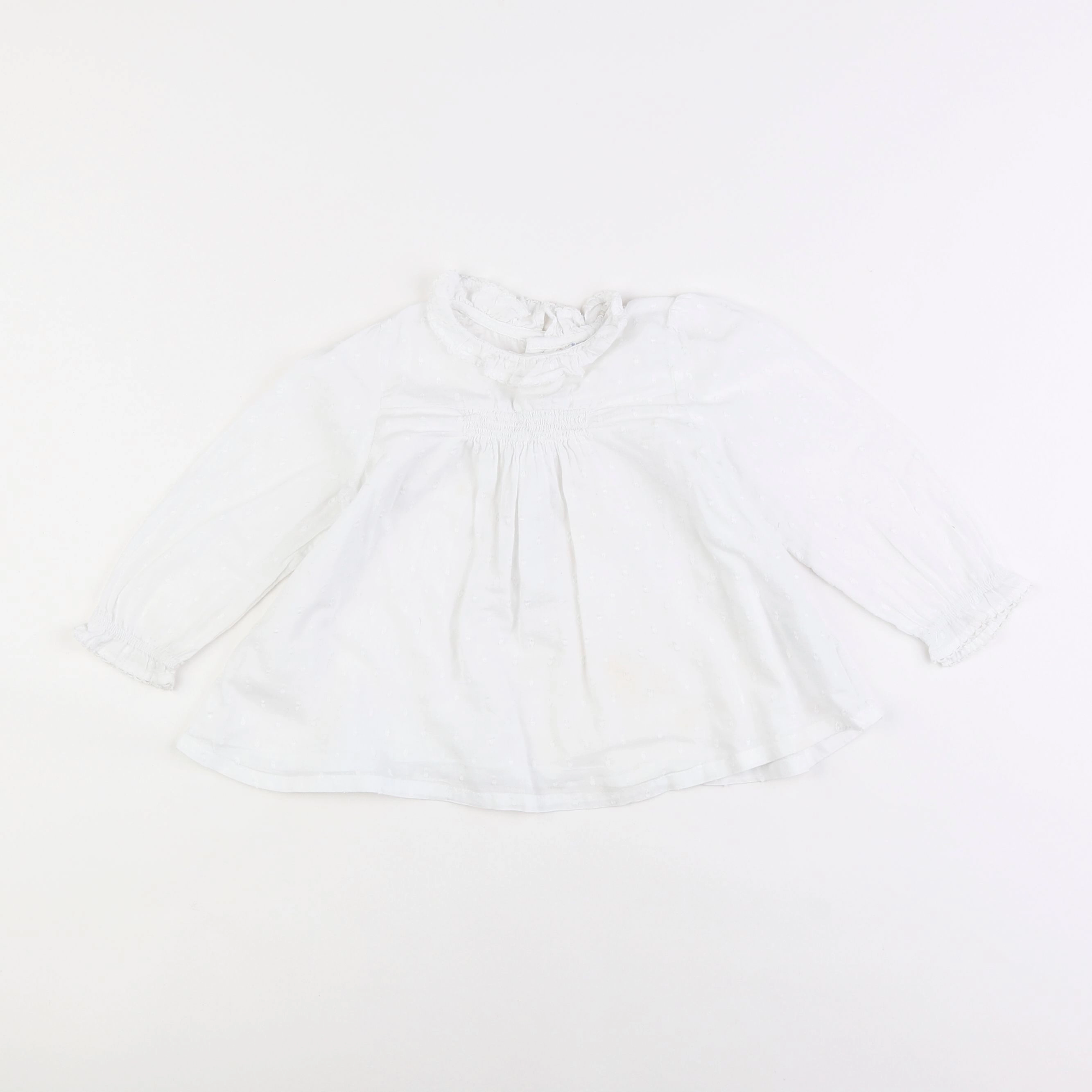 Boutchou - blouse blanc - 2 ans