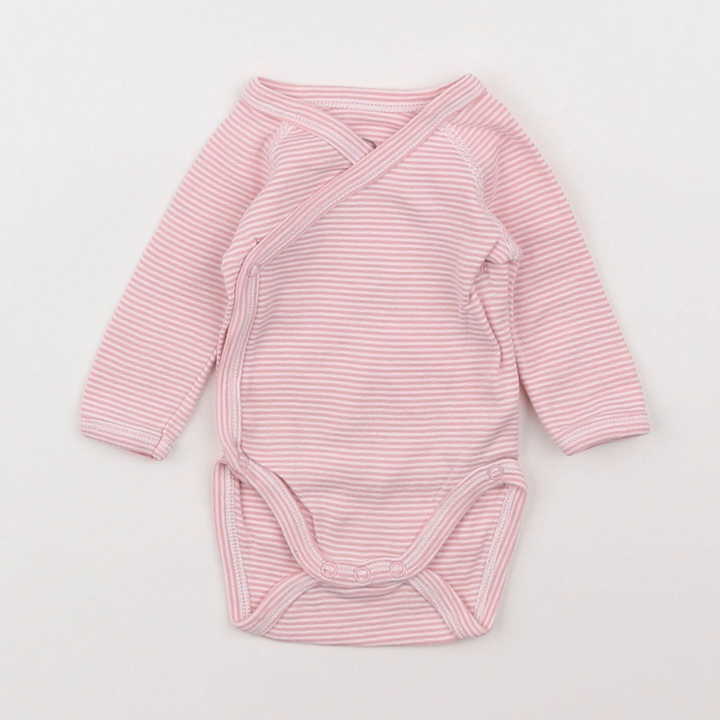 Petit Bateau - body rose - 0 mois