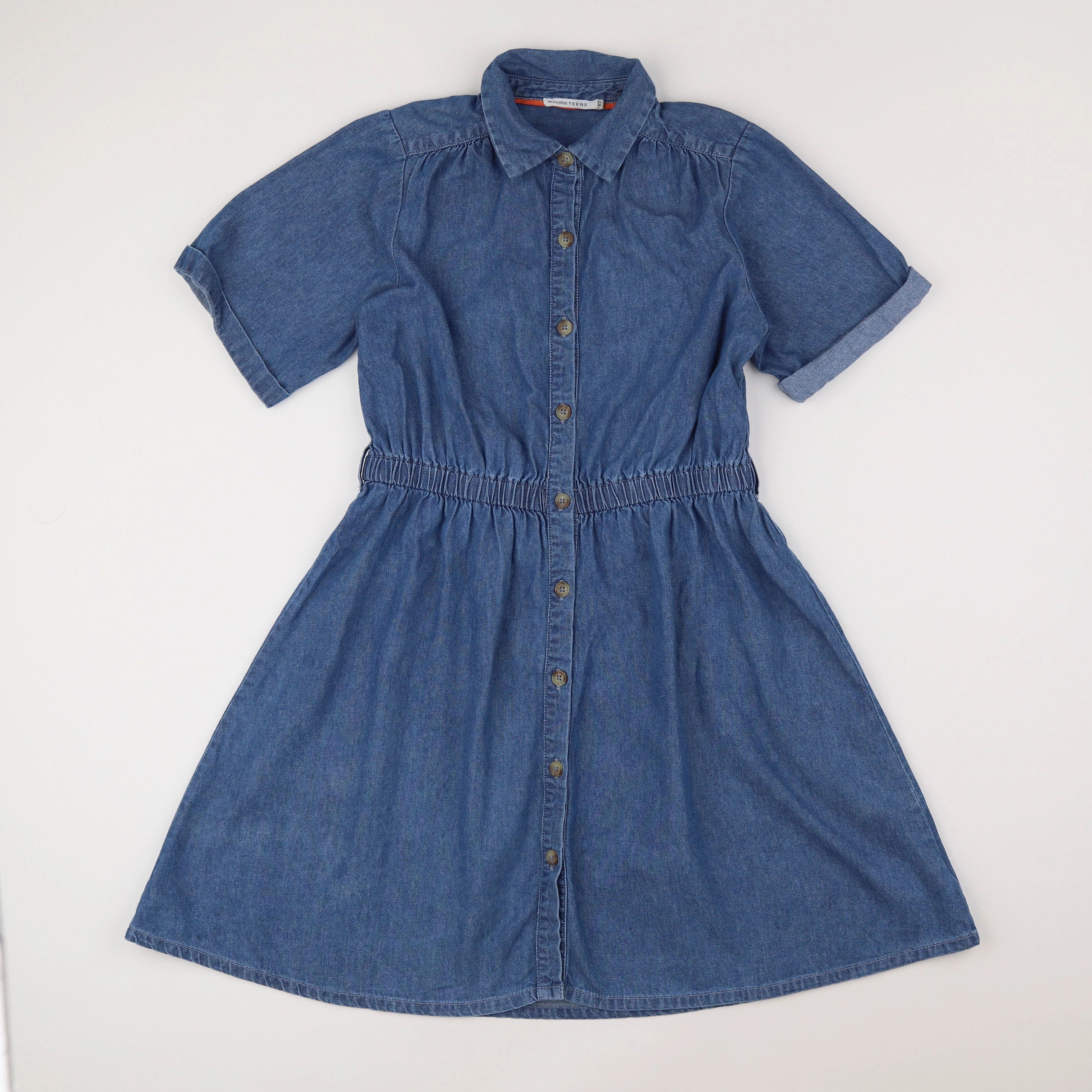 Monoprix - robe bleu - 12 ans