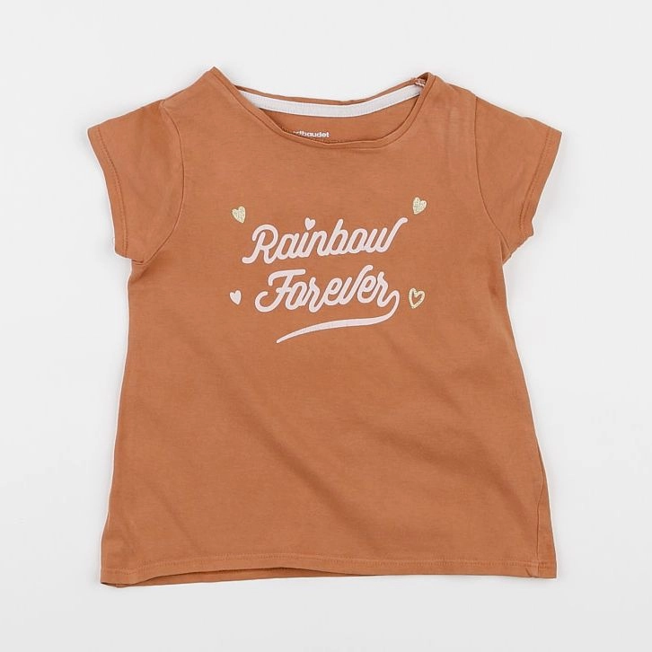 Vertbaudet - tee-shirt marron - 5 ans