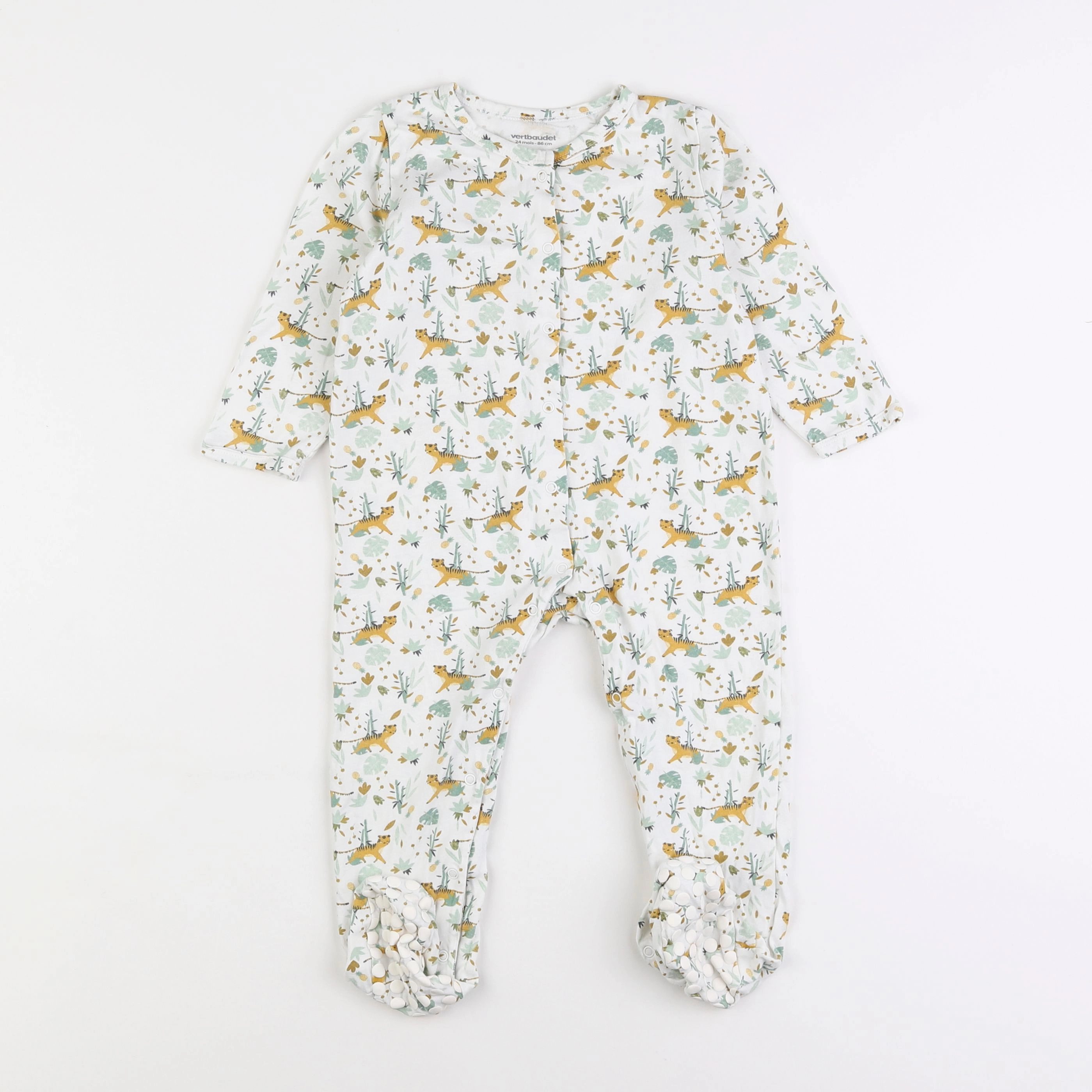 Vertbaudet - pyjama coton blanc - 2 ans