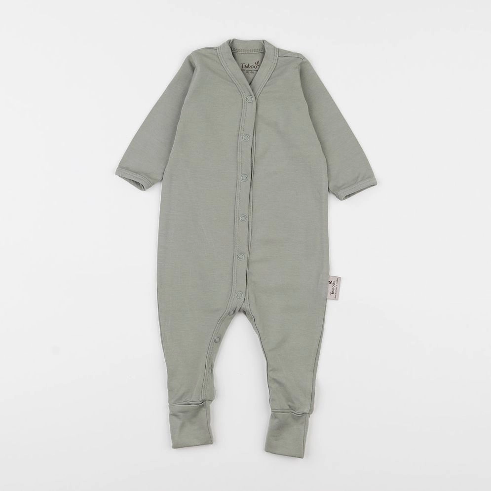 Timboo - pyjama coton vert - 3/6 mois