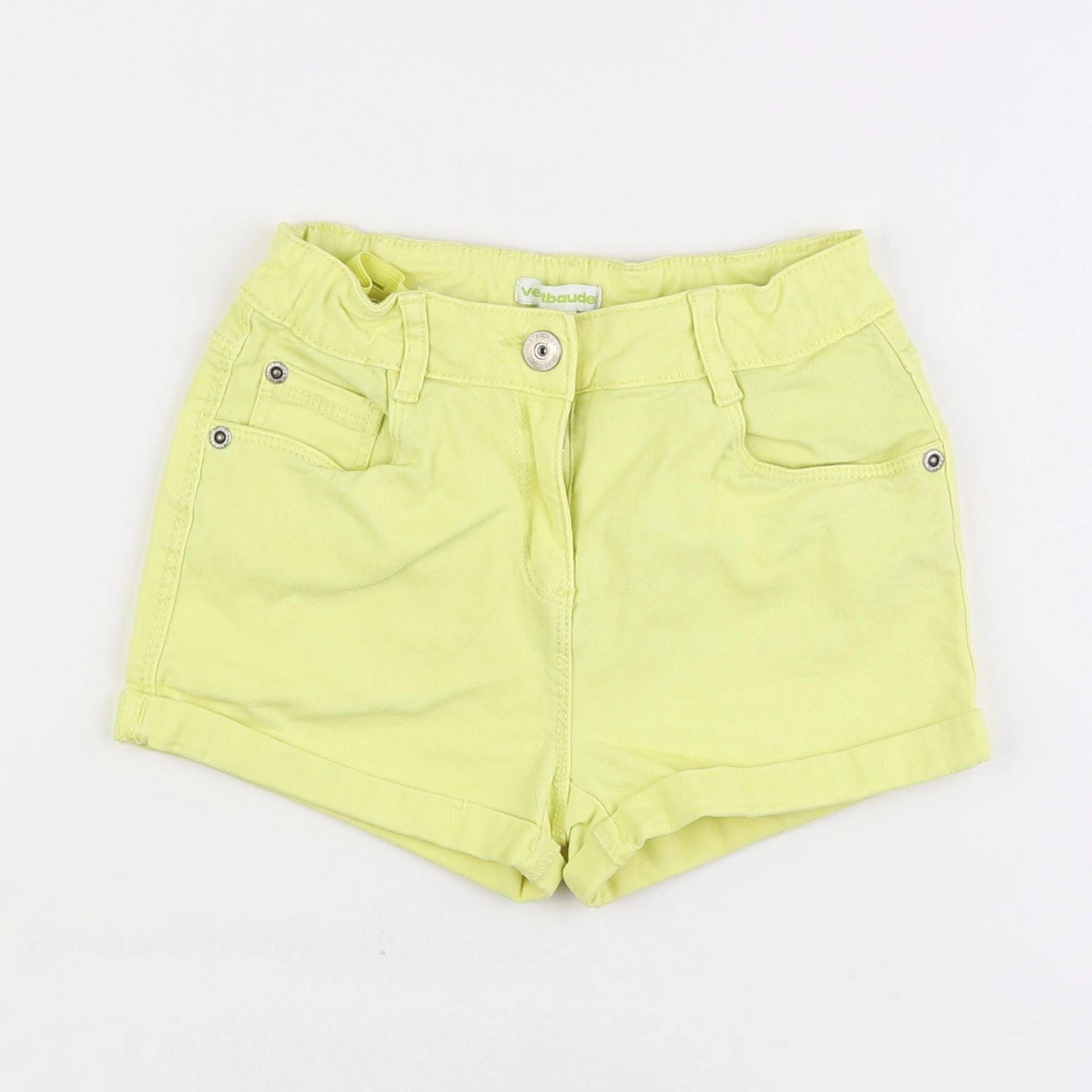 Vertbaudet - short jaune - 6 ans