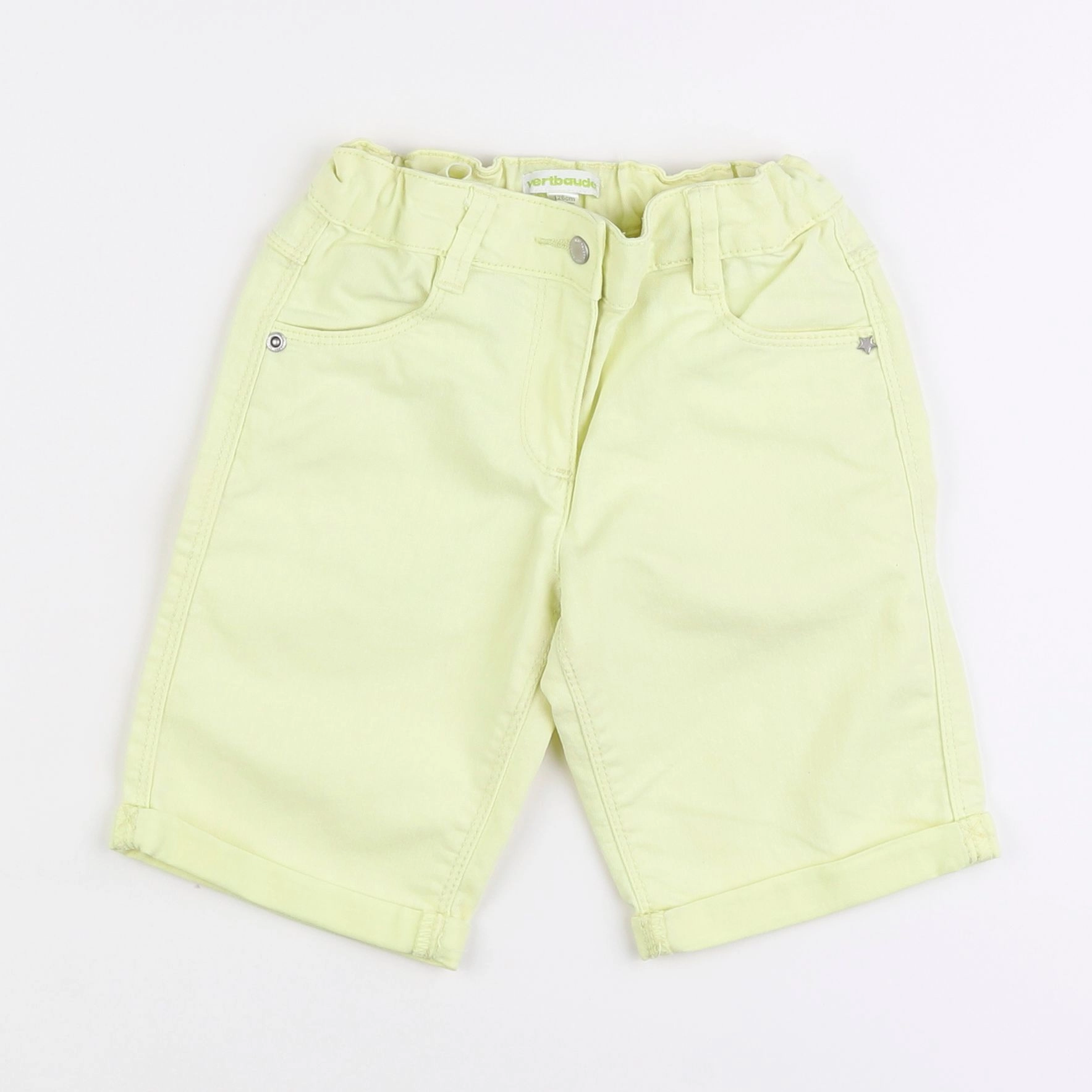 Vertbaudet - short jaune - 8 ans