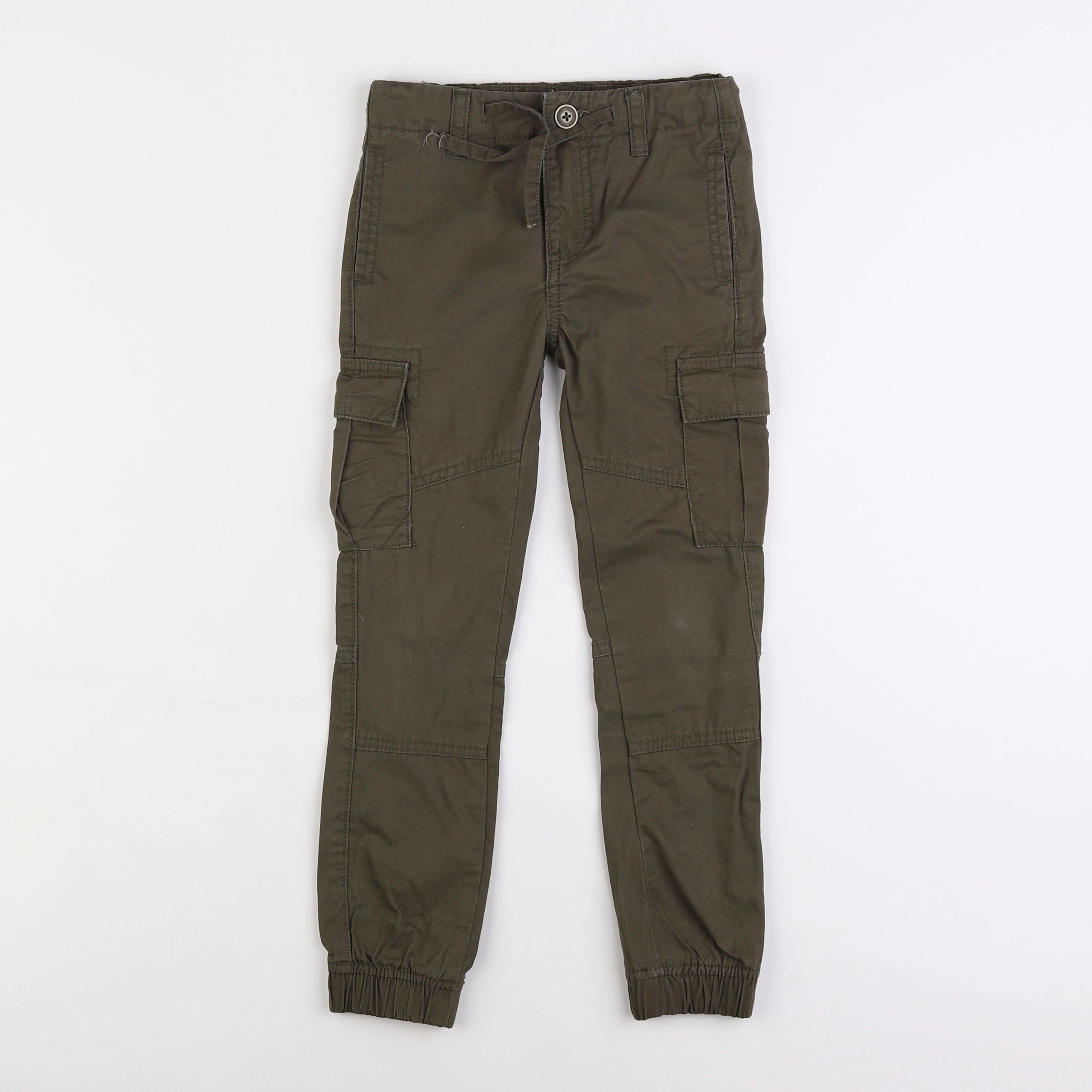 Vertbaudet - pantalon vert - 7 ans