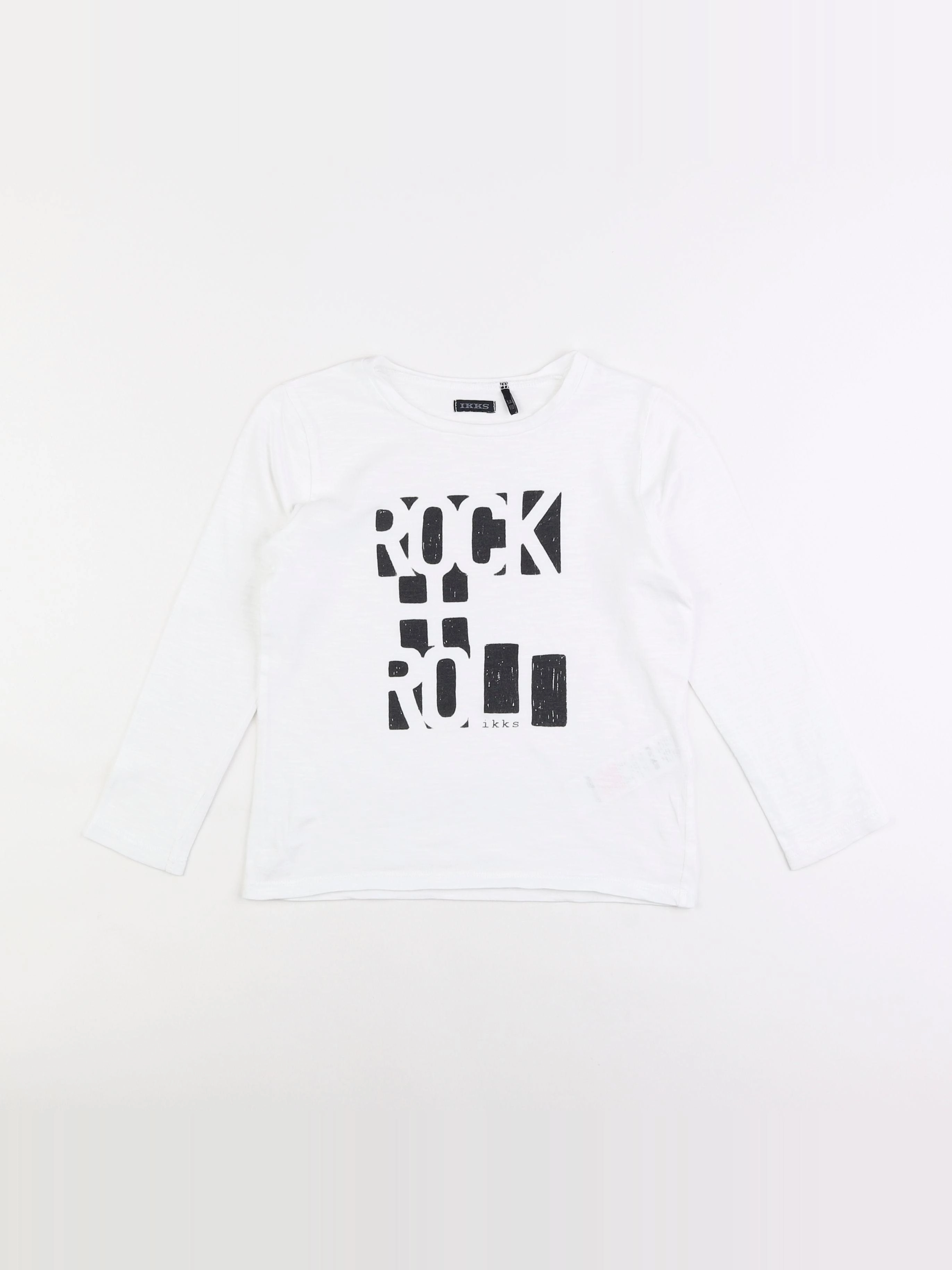 IKKS - tee-shirt blanc - 5 ans