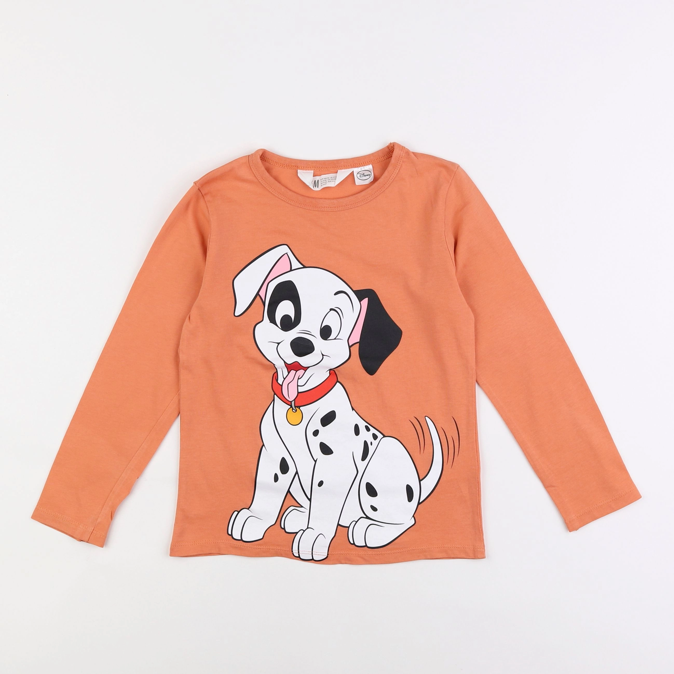 H&M - tee-shirt orange - 4/6 ans