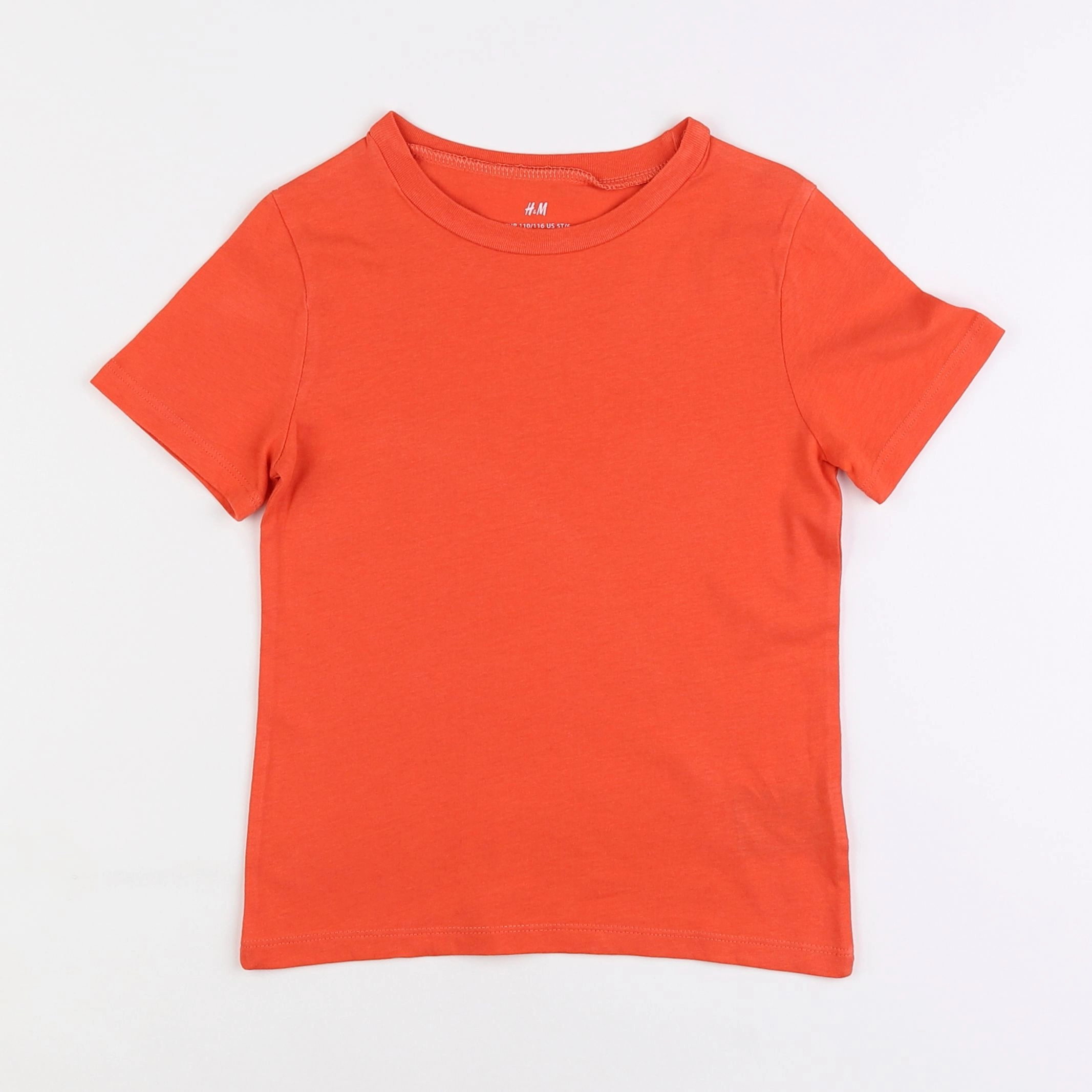 H&M - tee-shirt orange - 4/6 ans