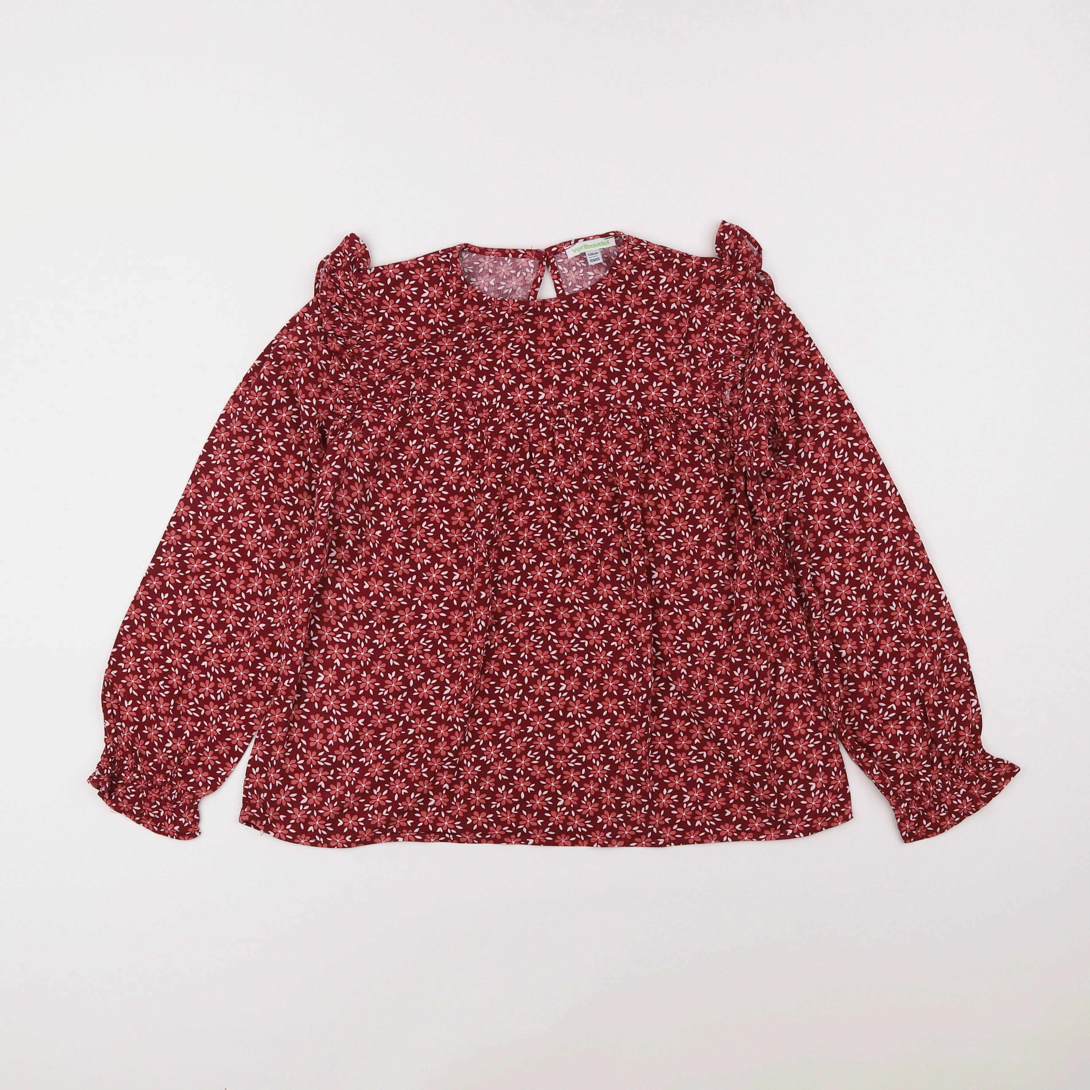 Vertbaudet - blouse rouge - 10 ans