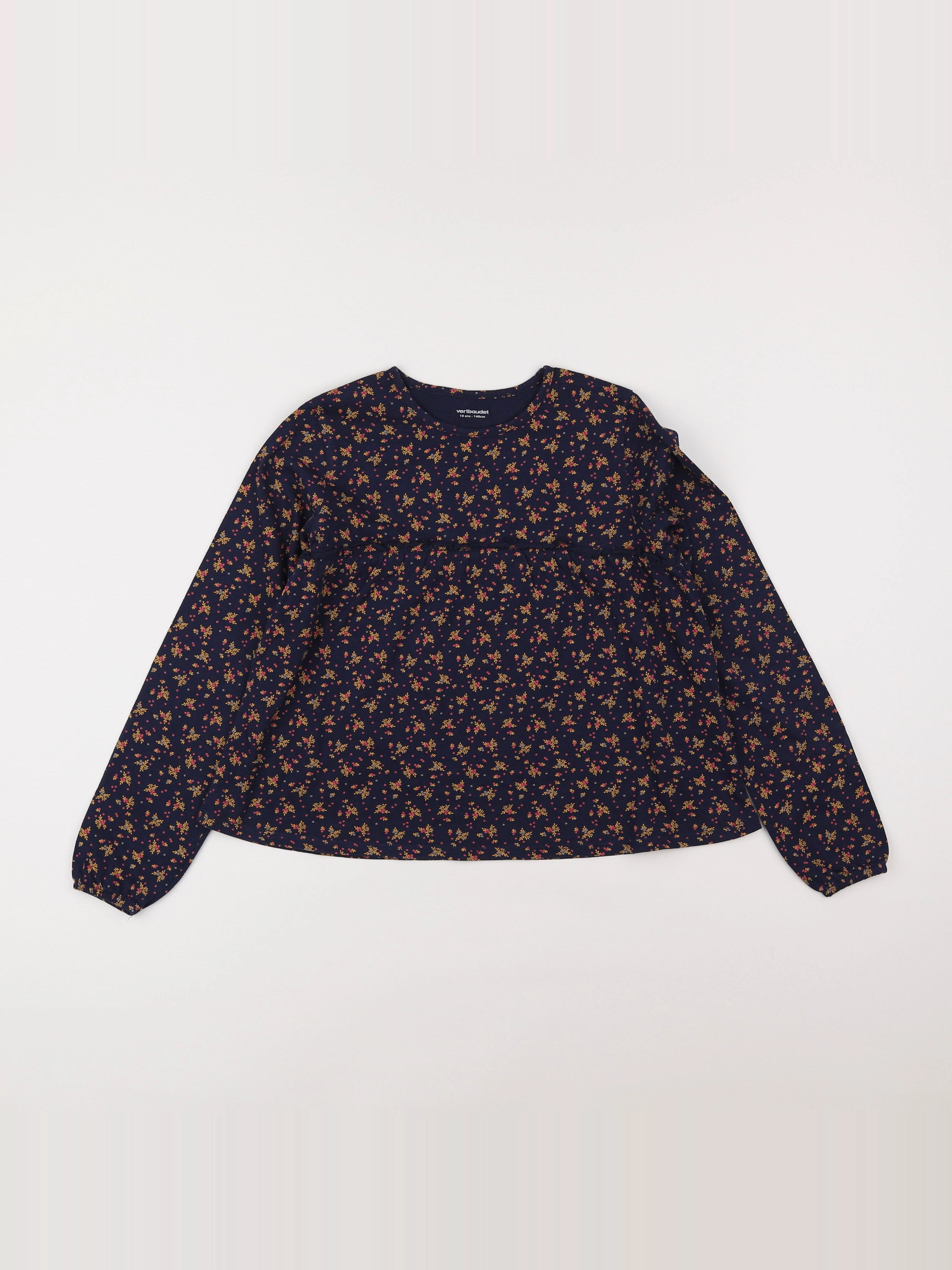 Vertbaudet - tee-shirt bleu - 10 ans