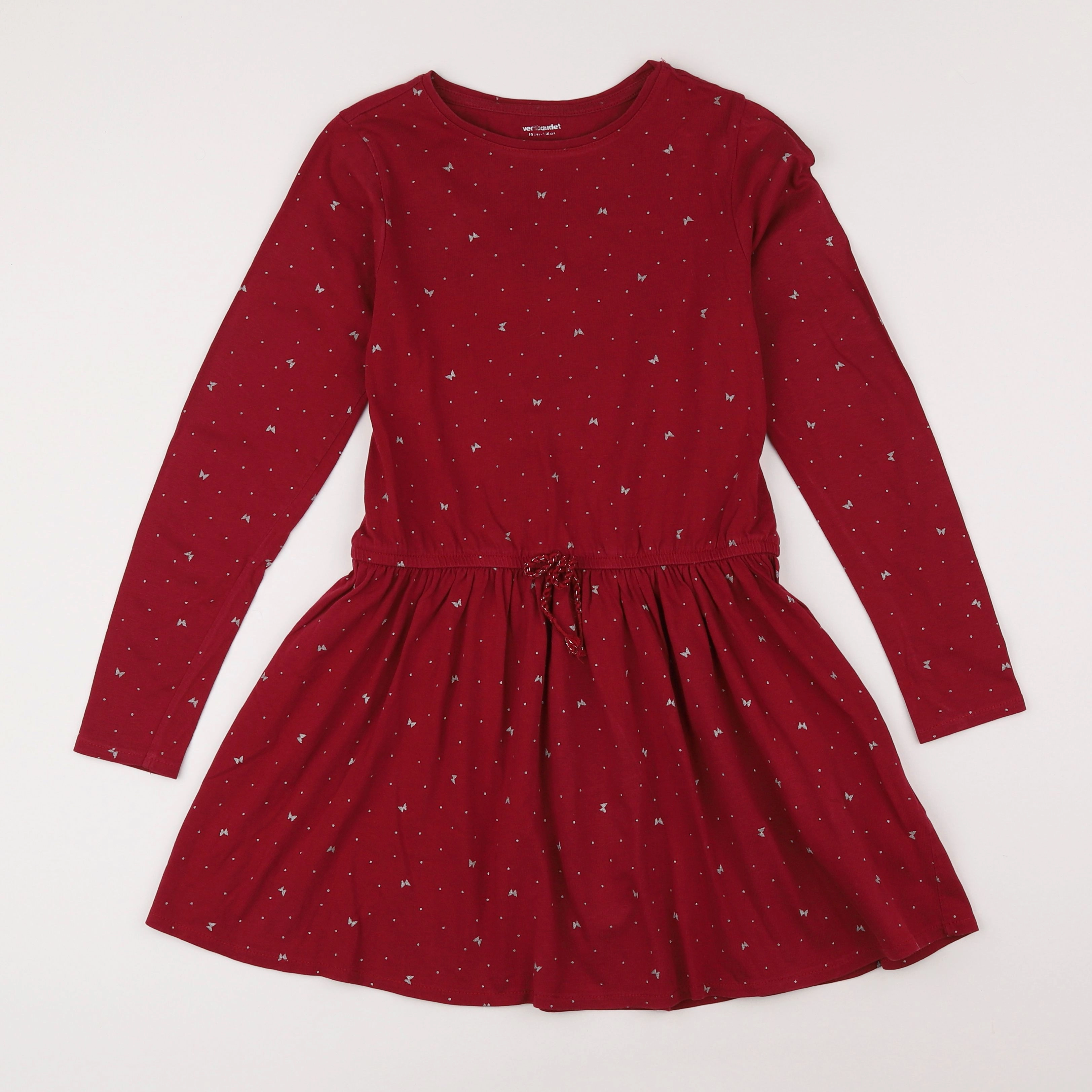 Vertbaudet - robe rouge - 10 ans