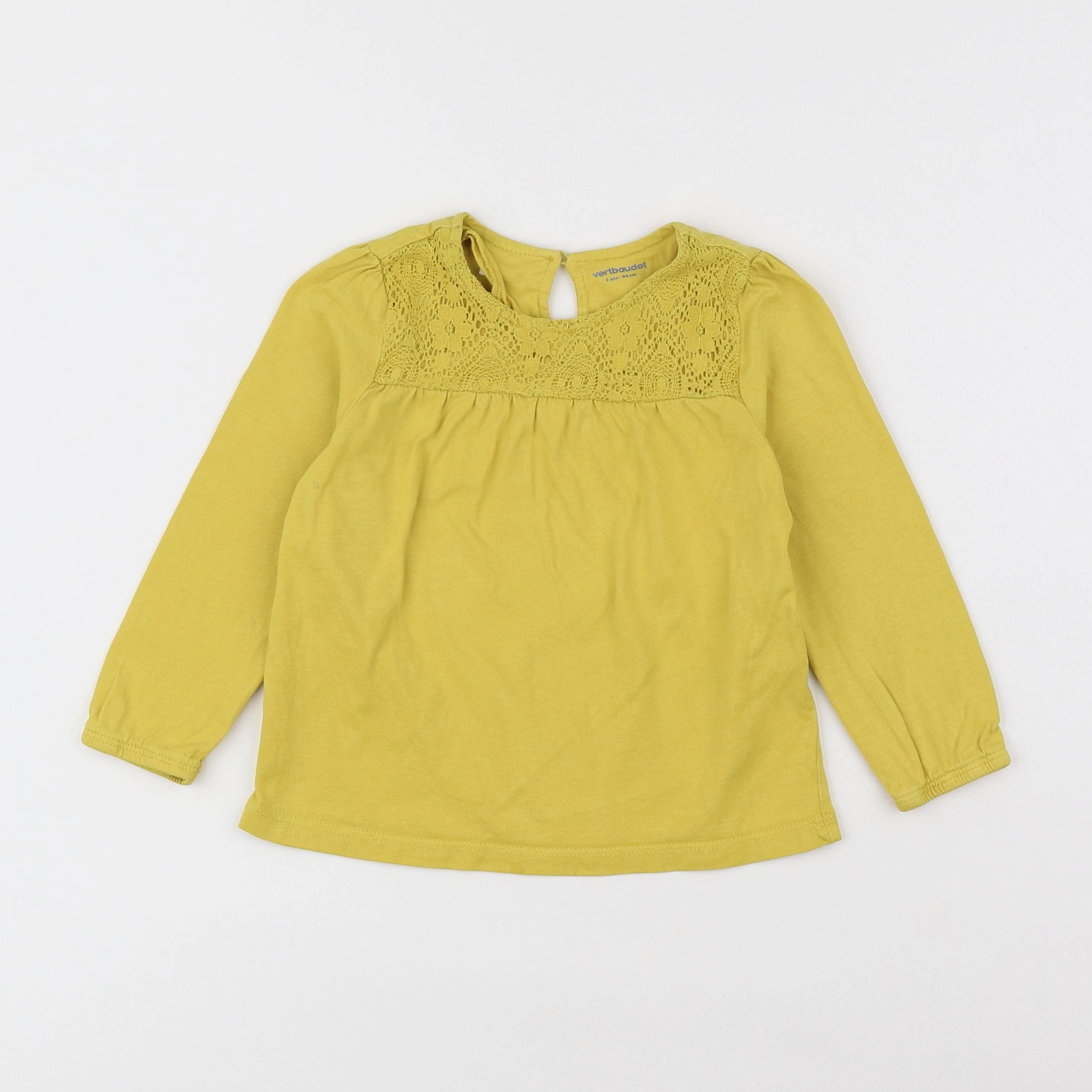 Vertbaudet - tee-shirt jaune - 3 ans