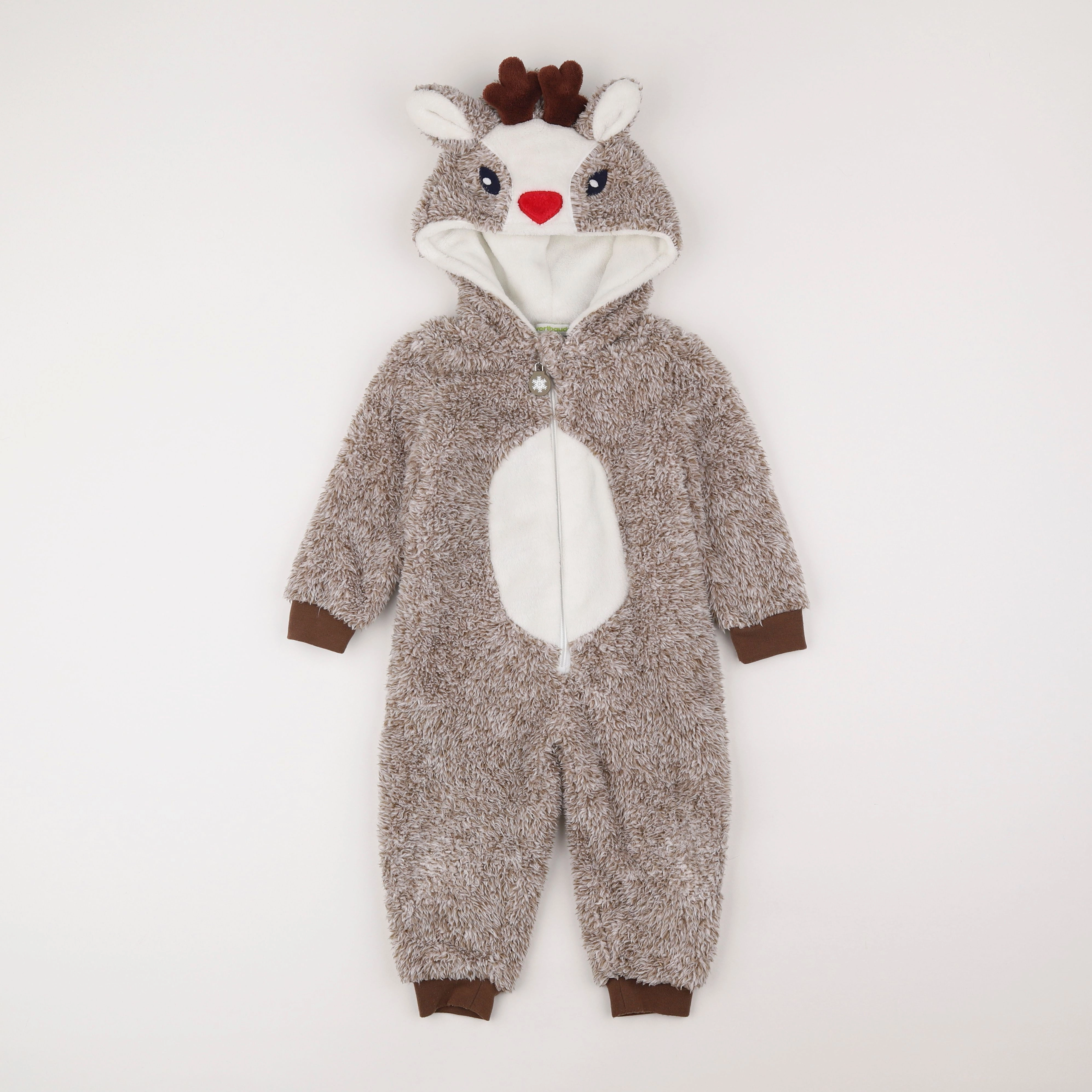 Vertbaudet - sur-pyjama marron - 2 ans