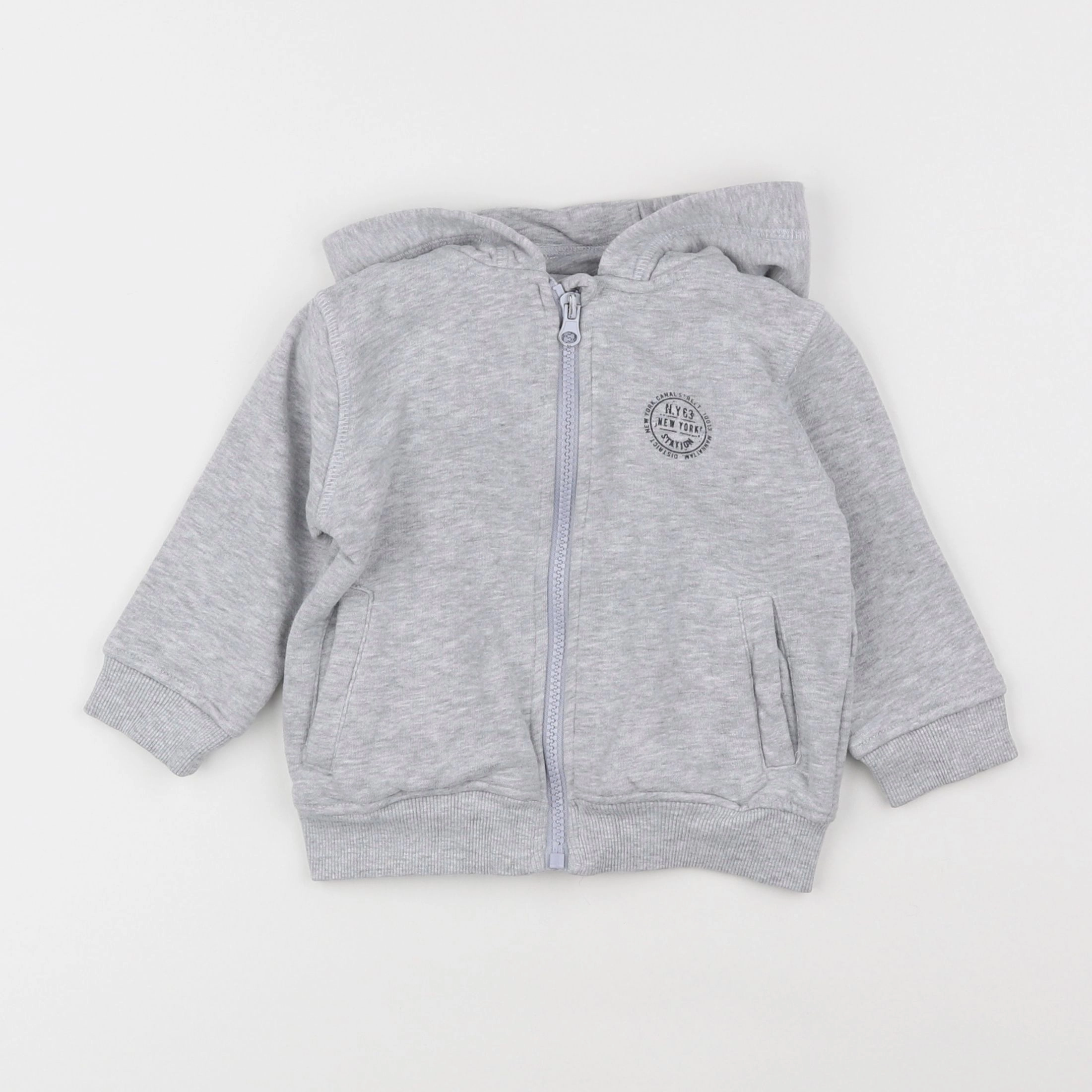 Vertbaudet - sweat gris - 2 ans