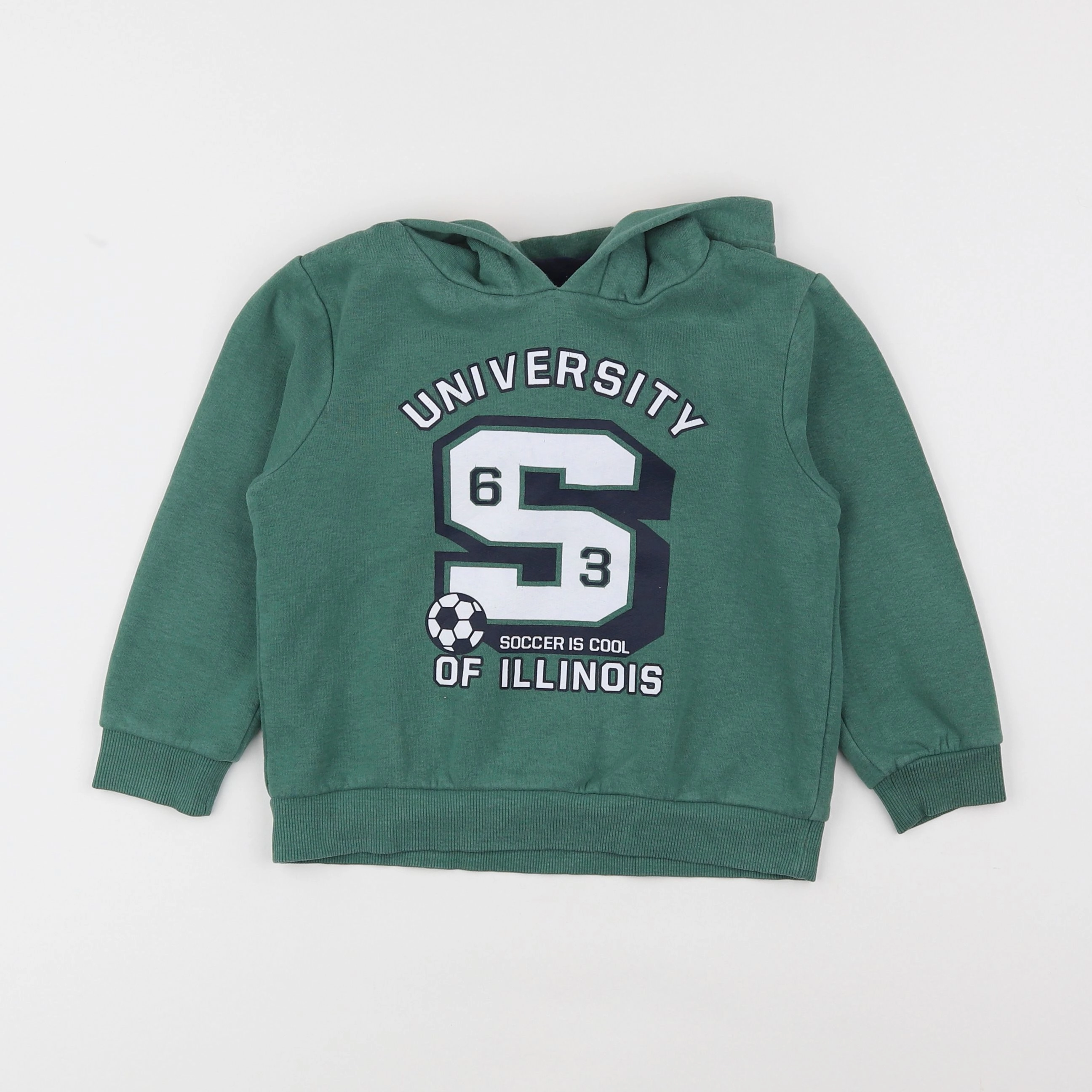 Vertbaudet - sweat vert - 5 ans