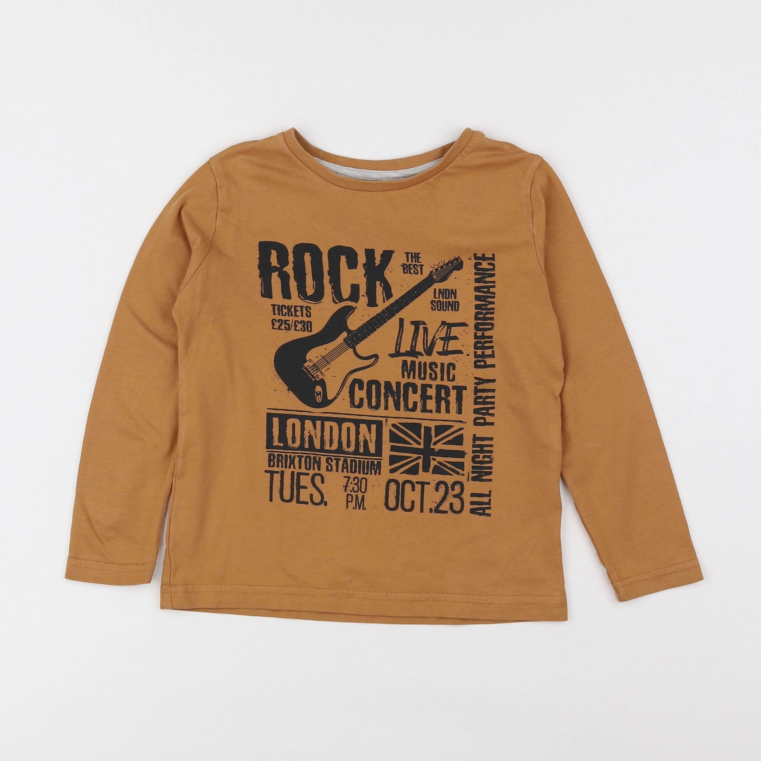 Vertbaudet - tee-shirt marron - 5 ans