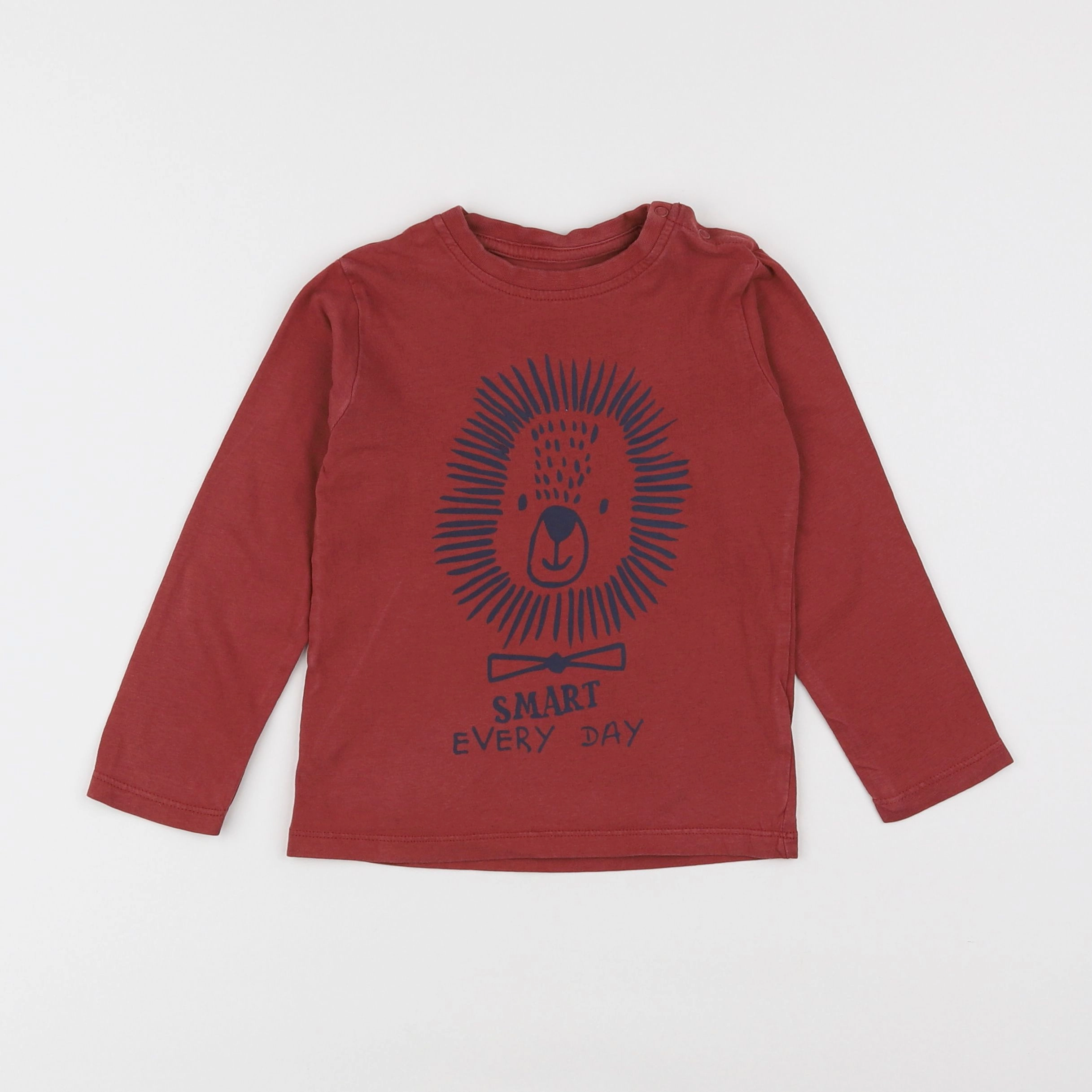 Vertbaudet - tee-shirt rouge - 2 ans