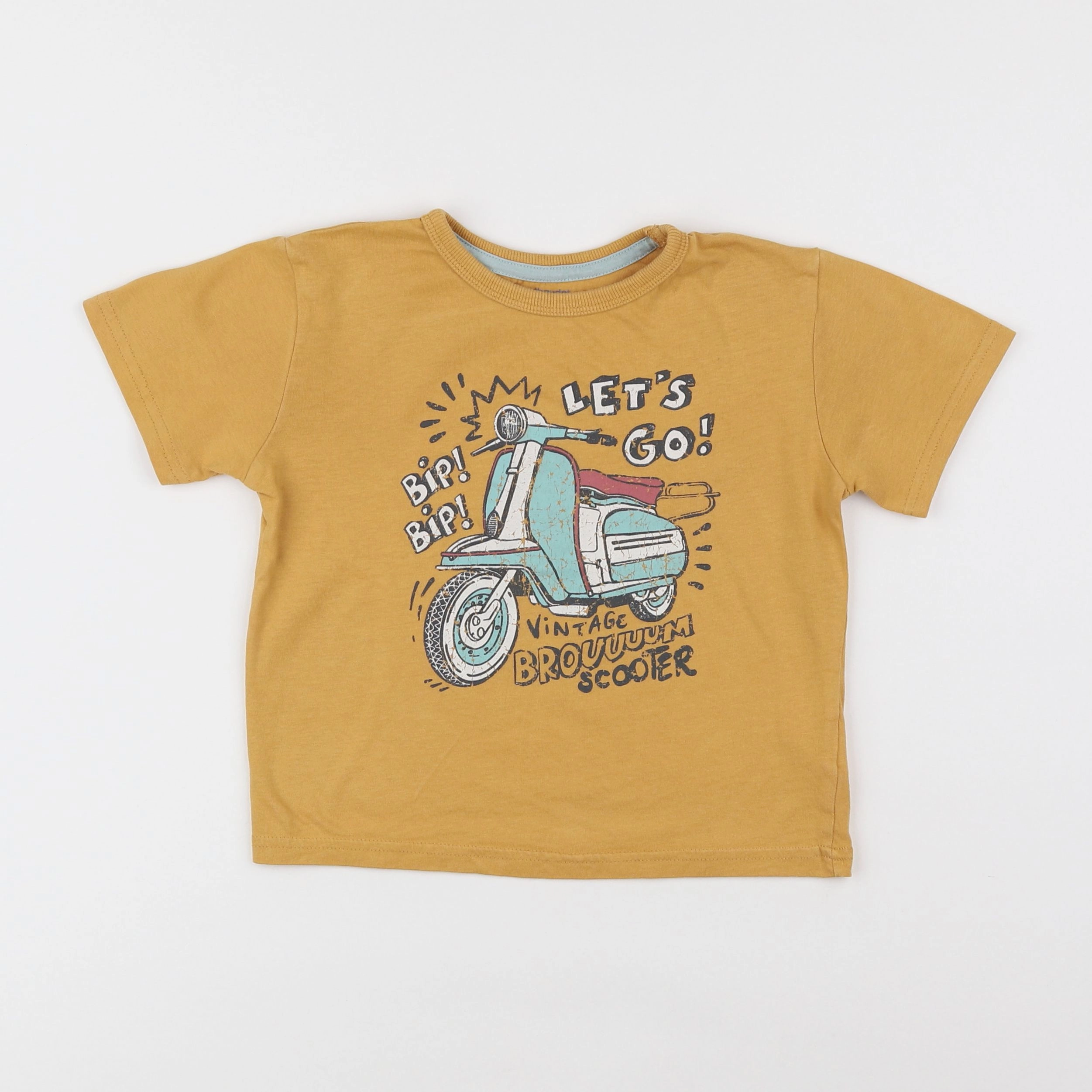 Vertbaudet - tee-shirt jaune - 5 ans