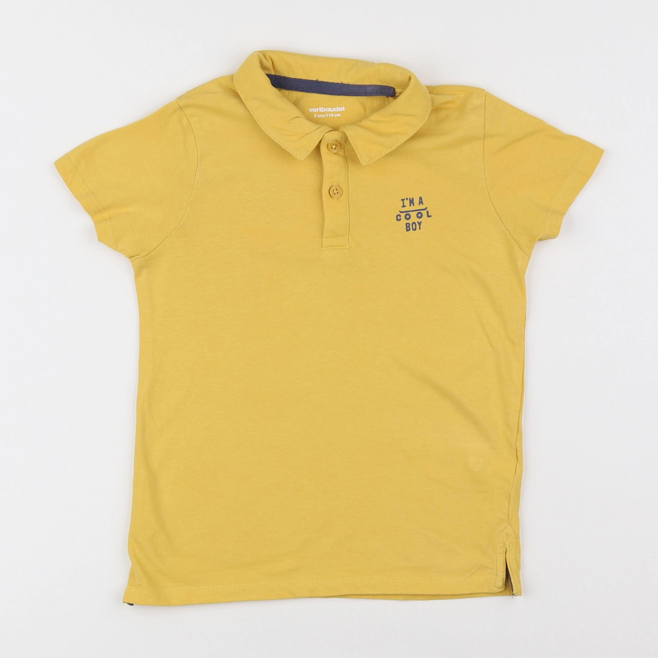 Vertbaudet - polo jaune - 5 ans